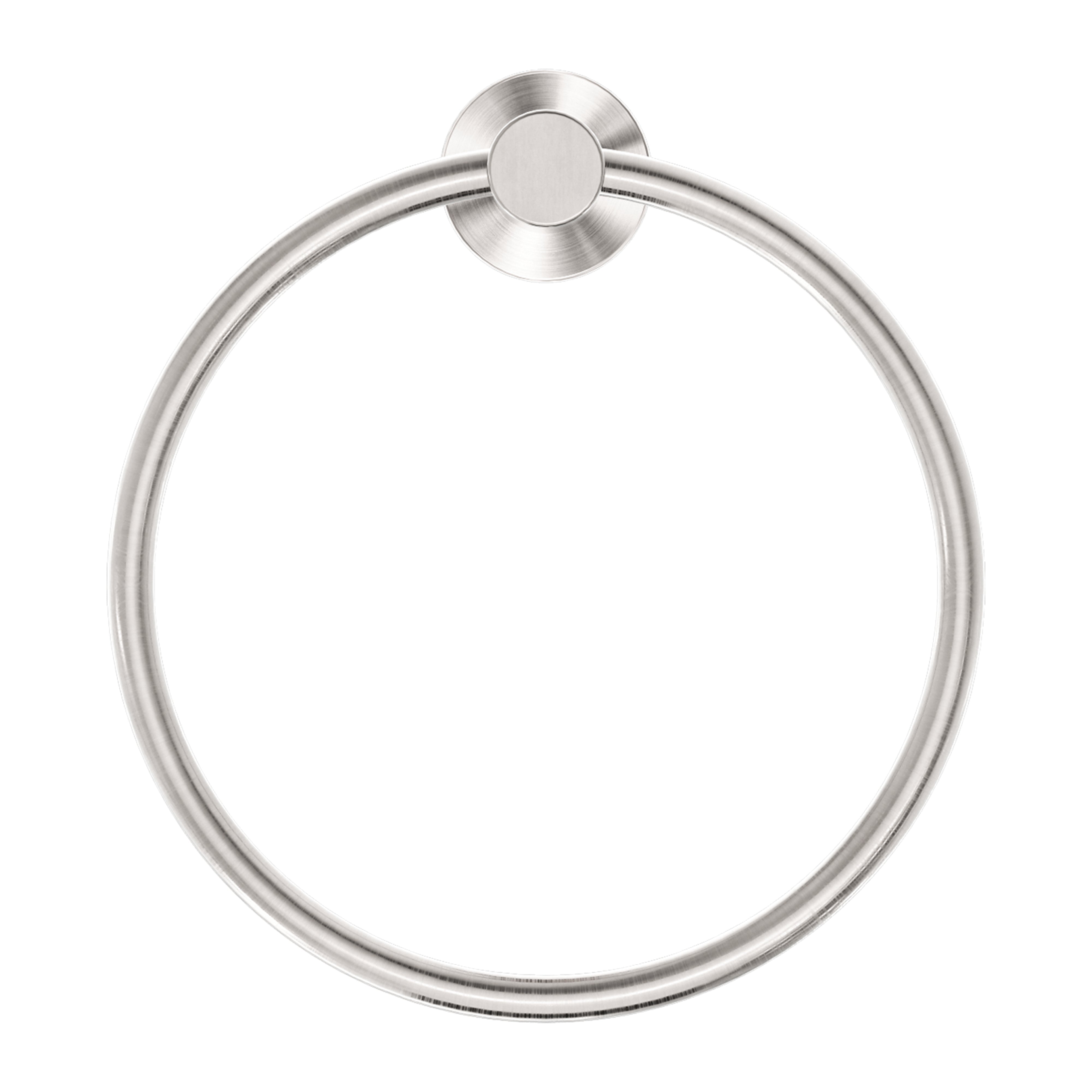 NERO CLASSIC HAND TOWEL RING BRUSHED NICKEL