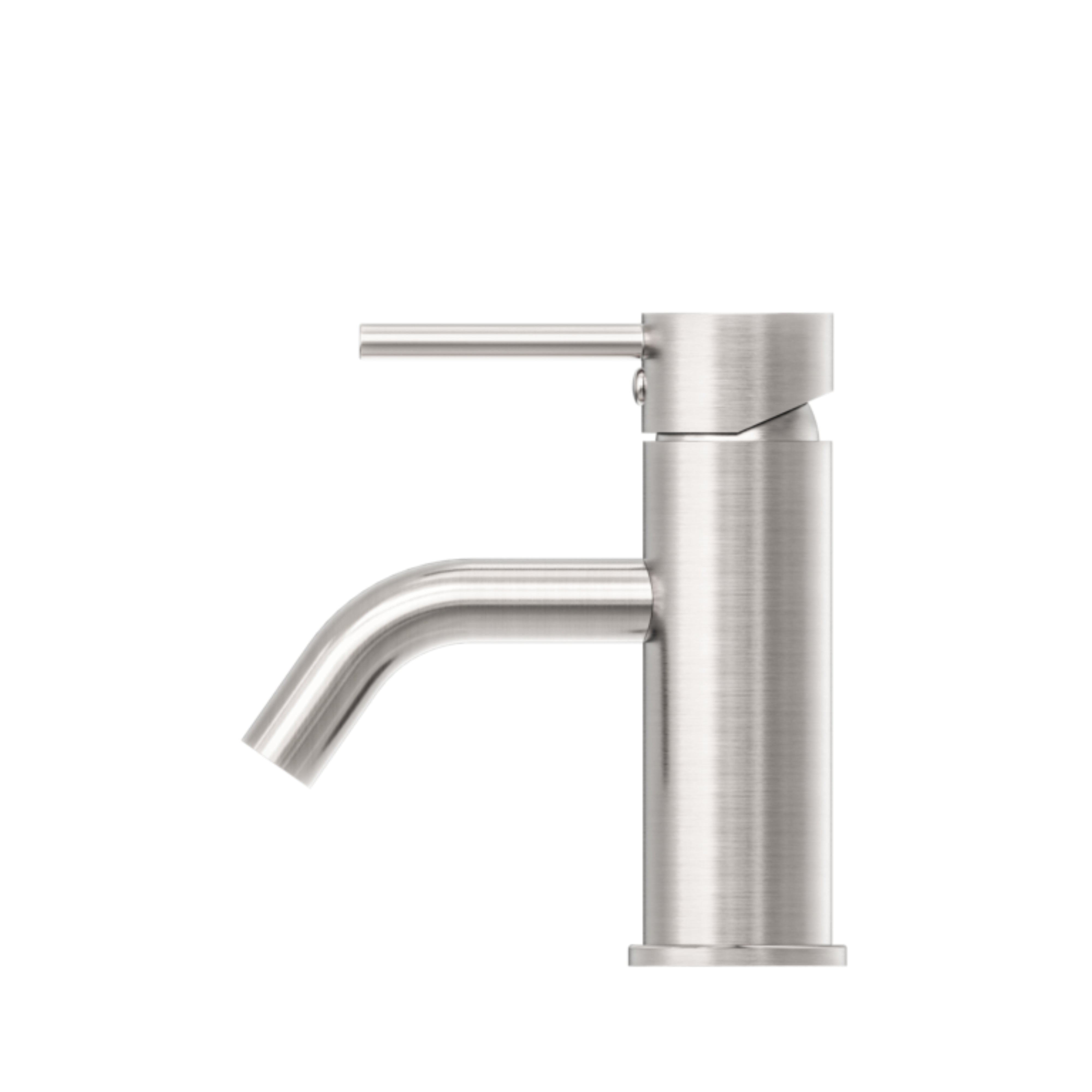 NERO DOLCE BASIN MIXER STYLISH SPOUT 156MM BRUSHED NICKEL