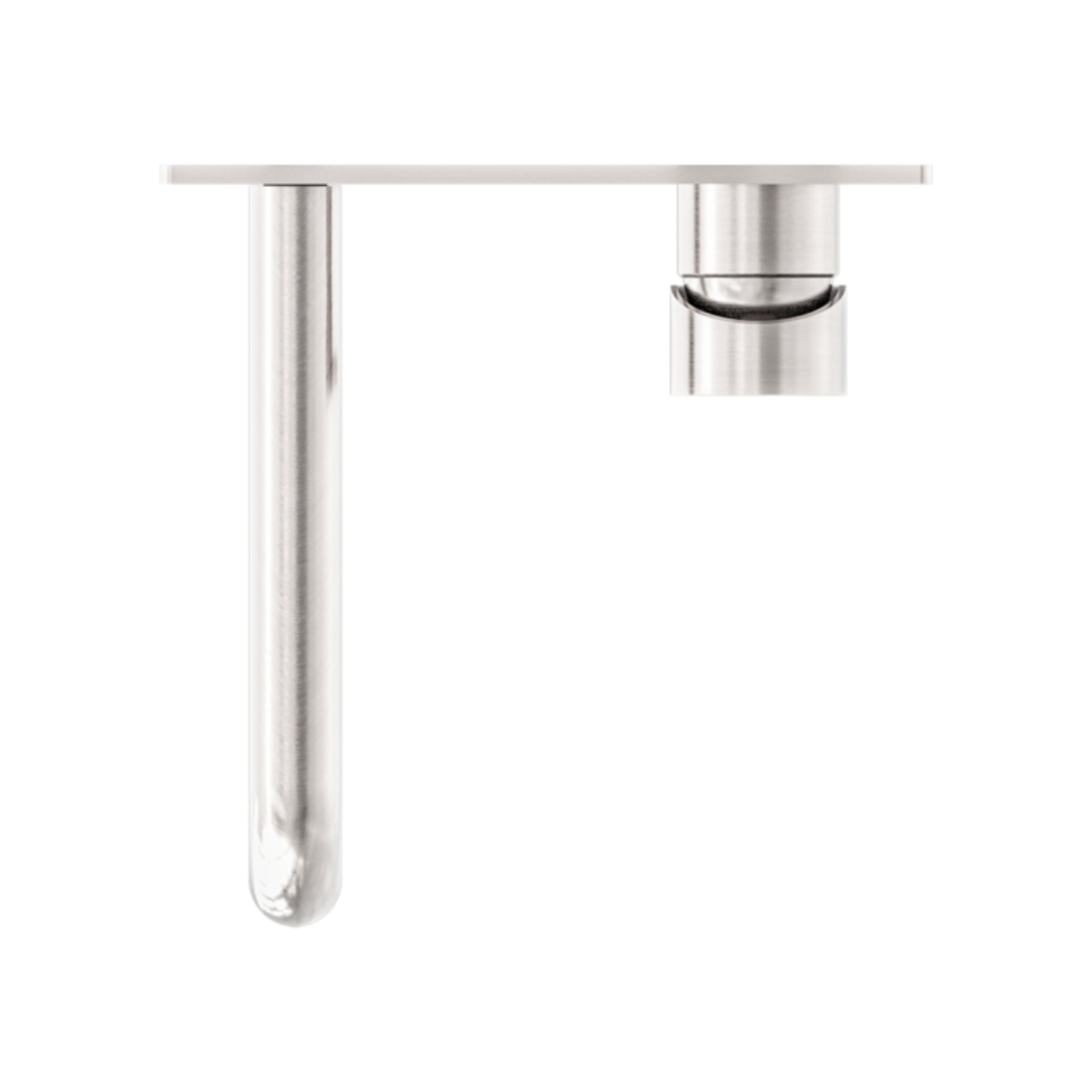 NERO DOLCE WALL BASIN /BATH MIXER 198MM BRUSHED NICKEL