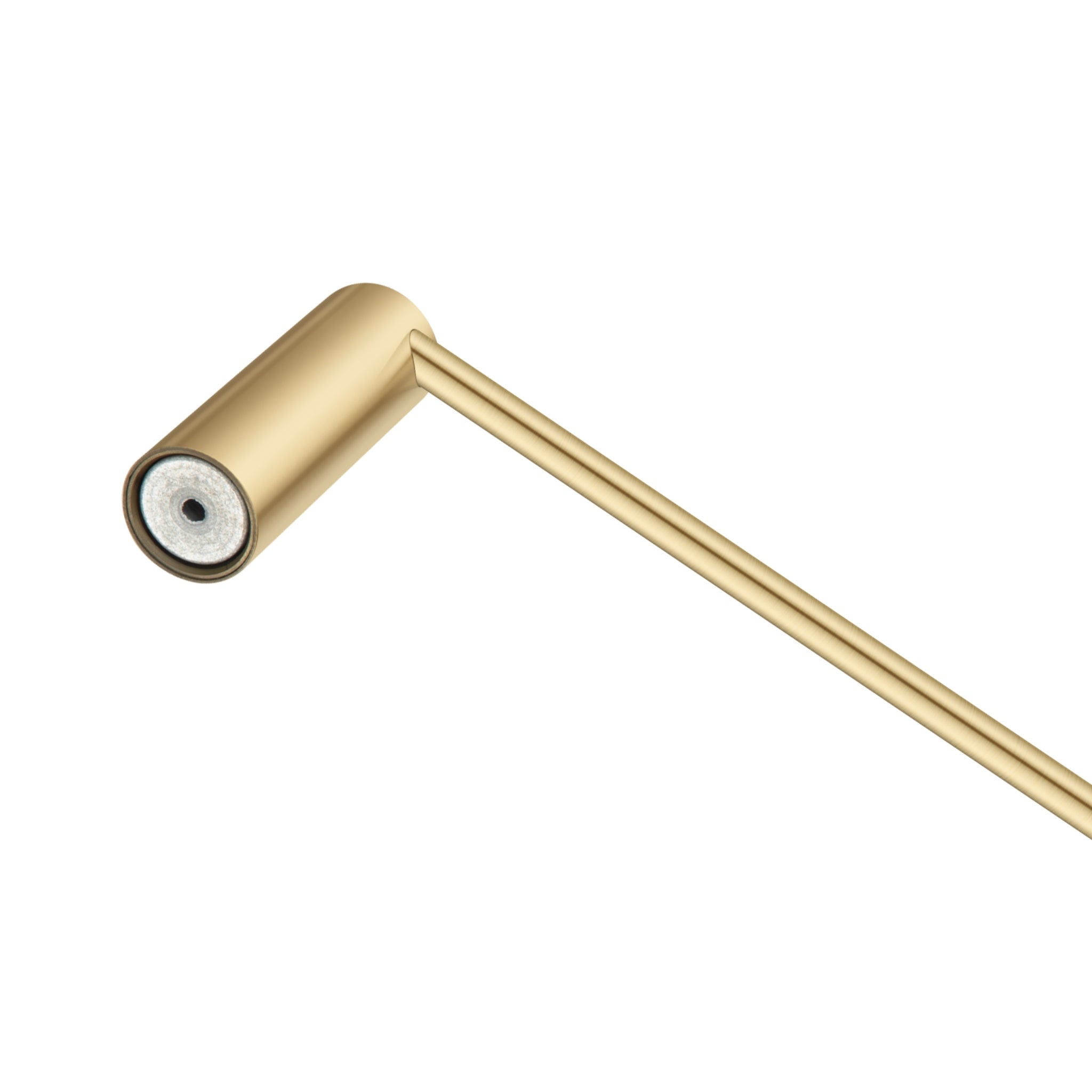 AQUAPERLA SINGLE TOWEL RAIL BRUSHED BRASS 600MM