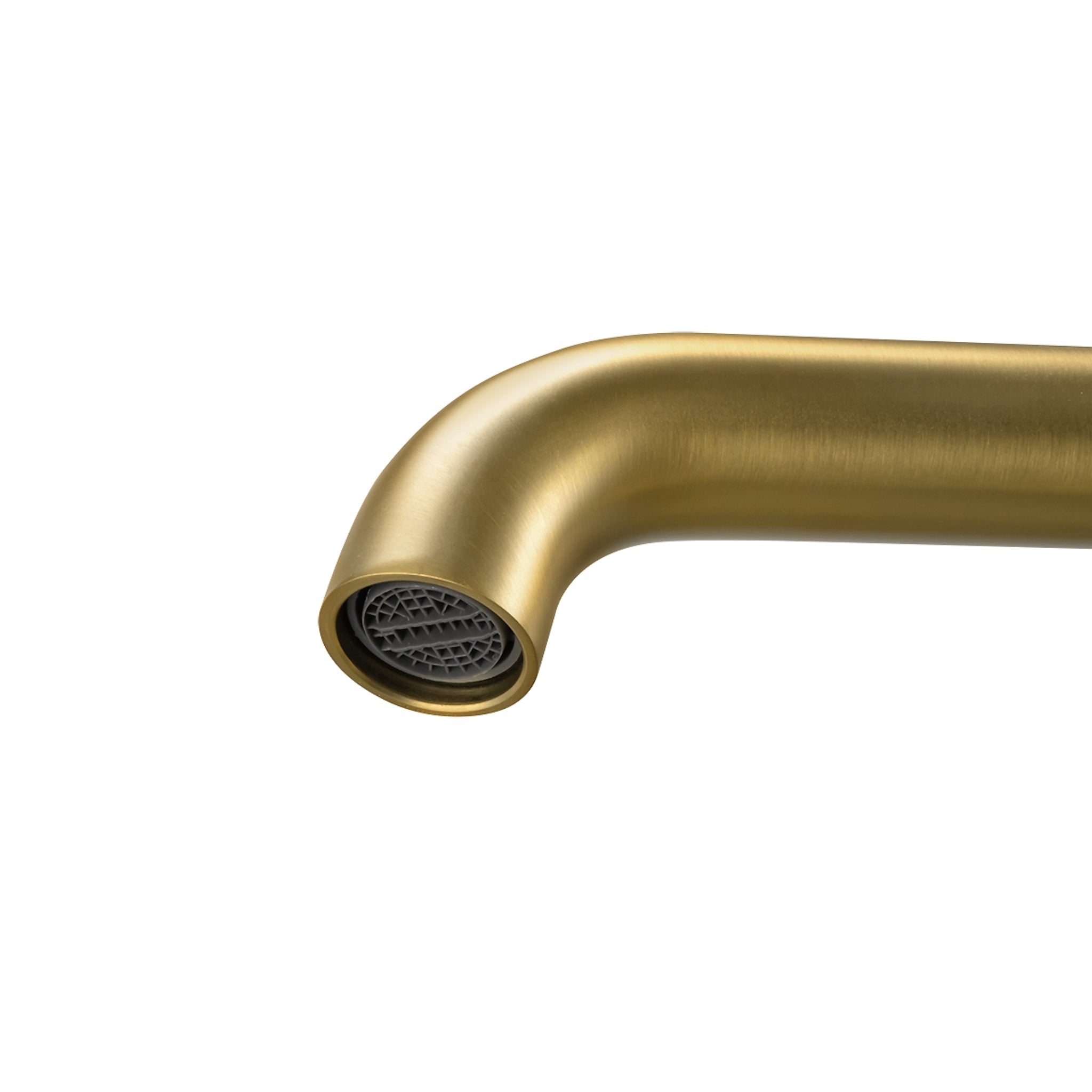 AQUAPERLA LUCID PIN TALL BASIN MIXER 302MM BRUSHED BRASS