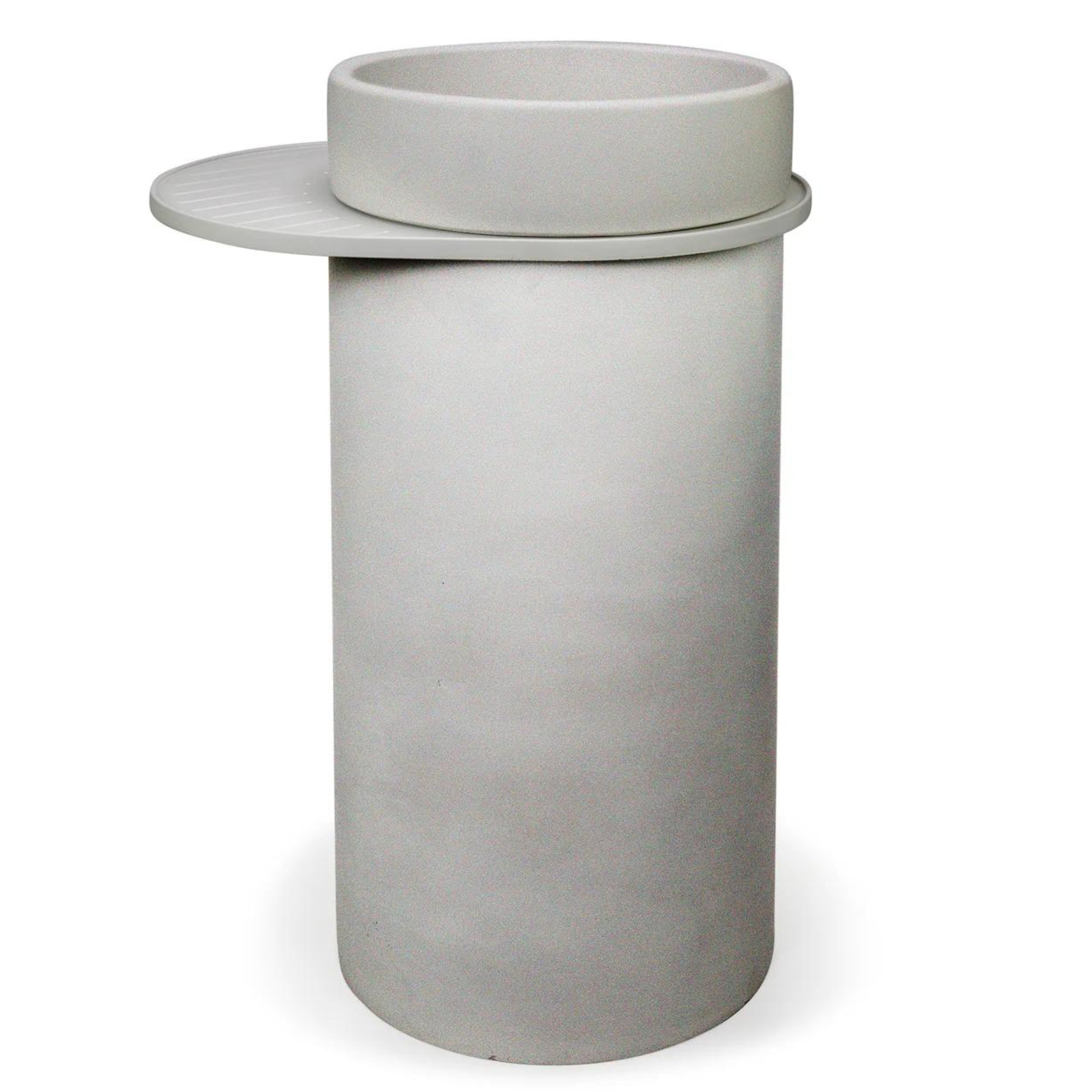 NOOD CO CYLINDER BOWL FREESTANDING BASIN SKY GREY