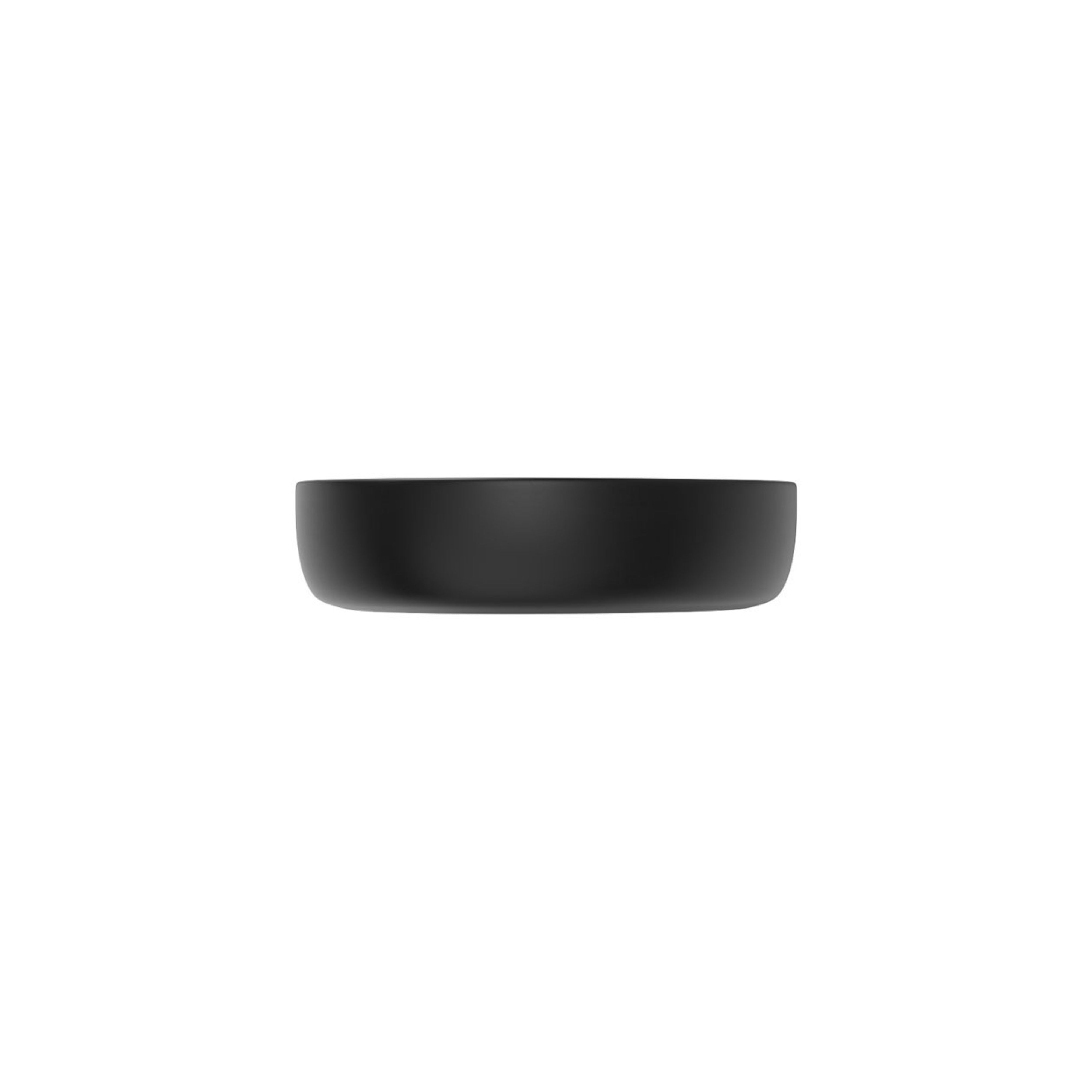 FIENZA PEBBLE ABOVE COUNTER BASIN MATTE BLACK 400MM