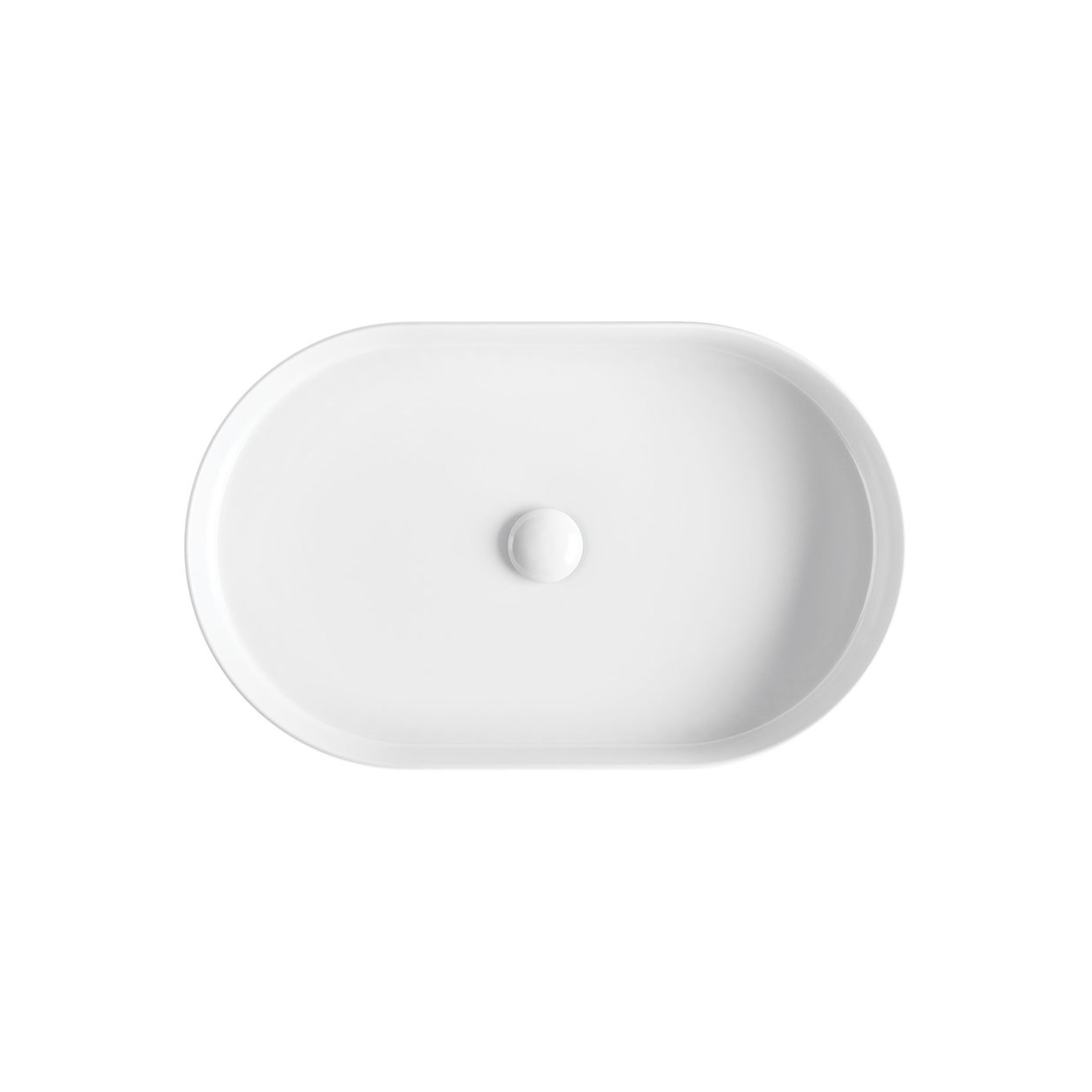 FIENZA ELEANOR FLUTED ABOVE COUNTER BASIN GLOSS WHITE 580MM