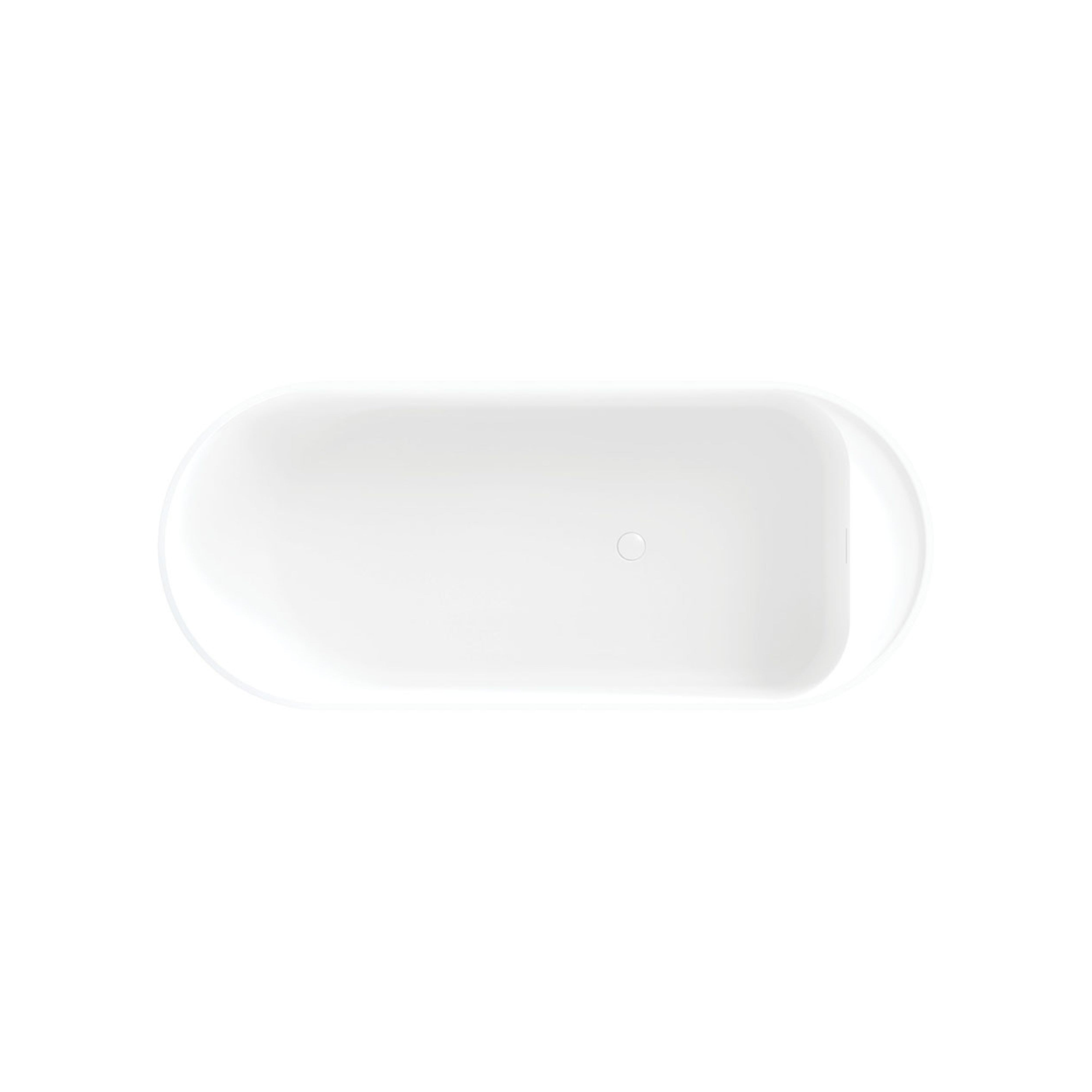 FIENZA MINKA SOLID SURFACE FREESTANDING BATHTUB MATTE WHITE 1710MM