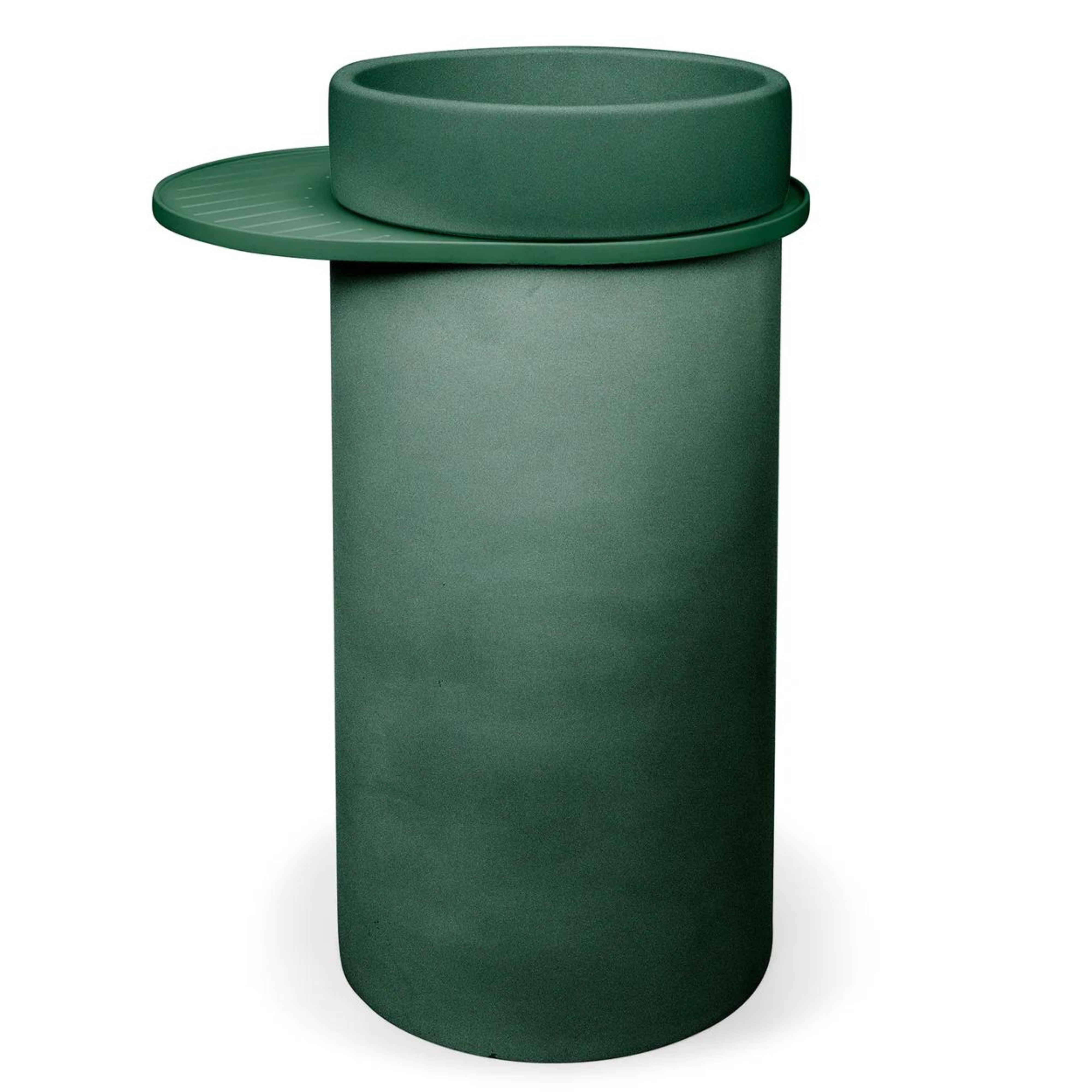 NOOD CO CYLINDER BOWL FREESTANDING BASIN TEAL