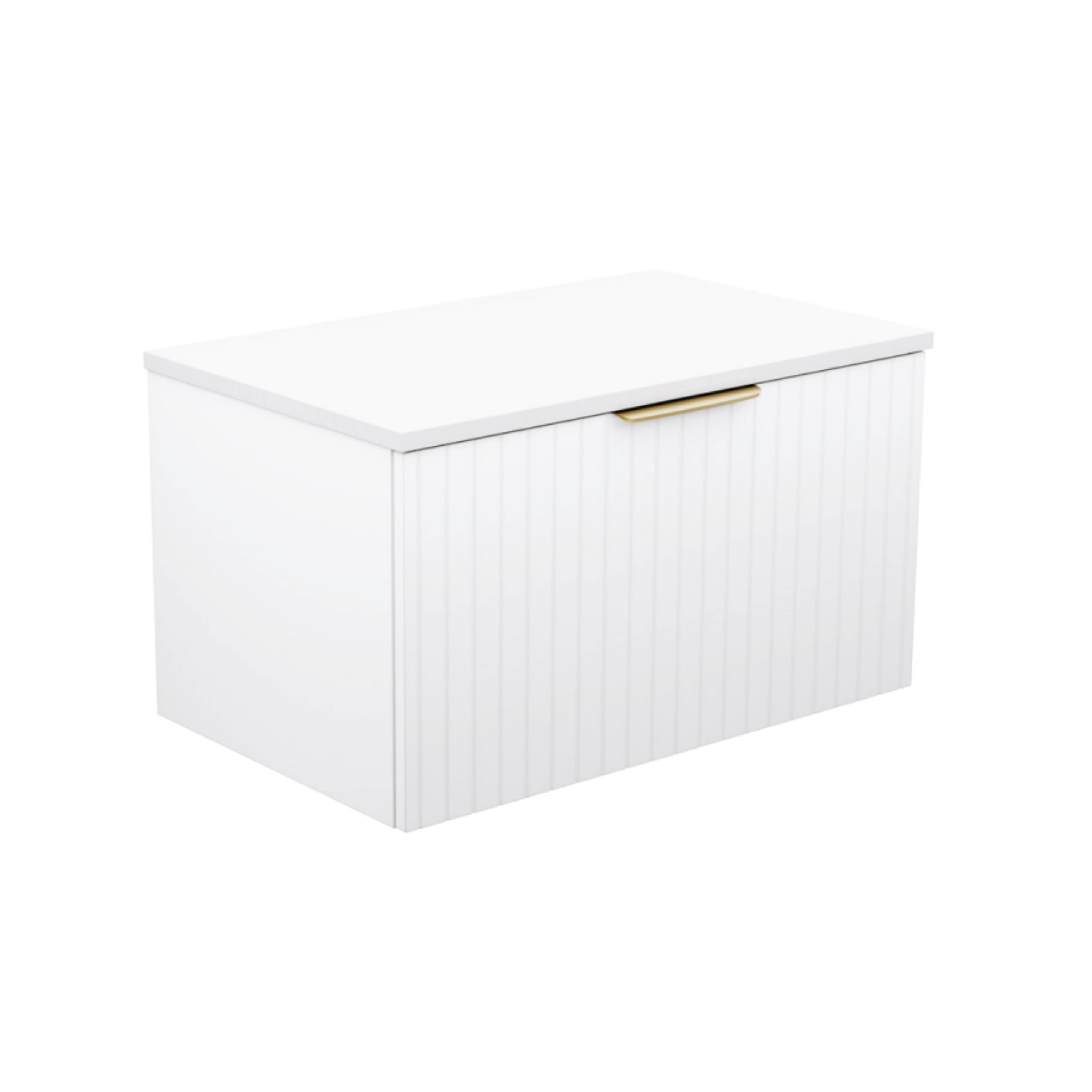 FIENZA BAYVIEW ULTRA WHITE MATTE 750MM SINGLE BOWL WALL HUNG VANITY