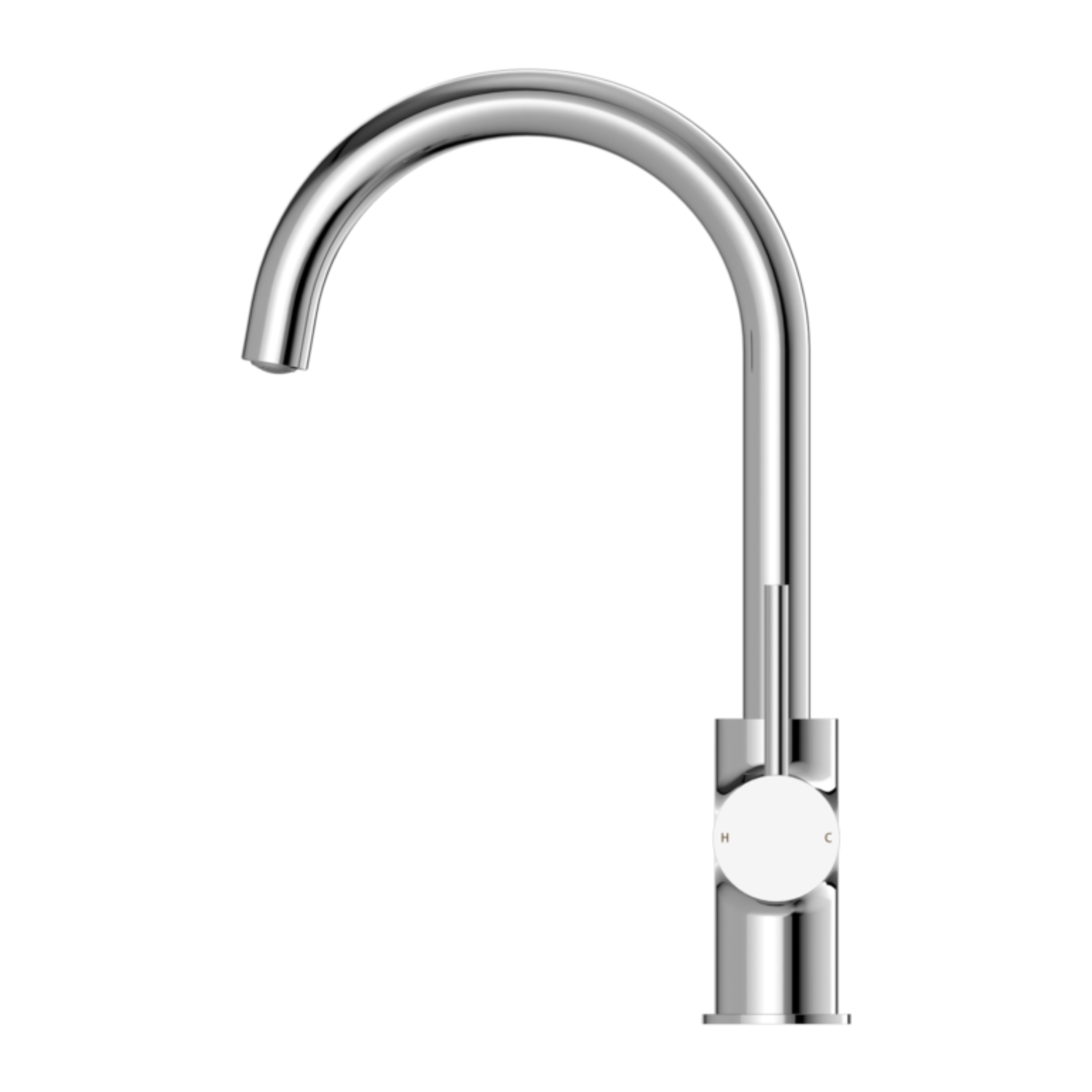 NERO DOLCE KITCHEN MIXER GOOSENECK 340MM CHROME