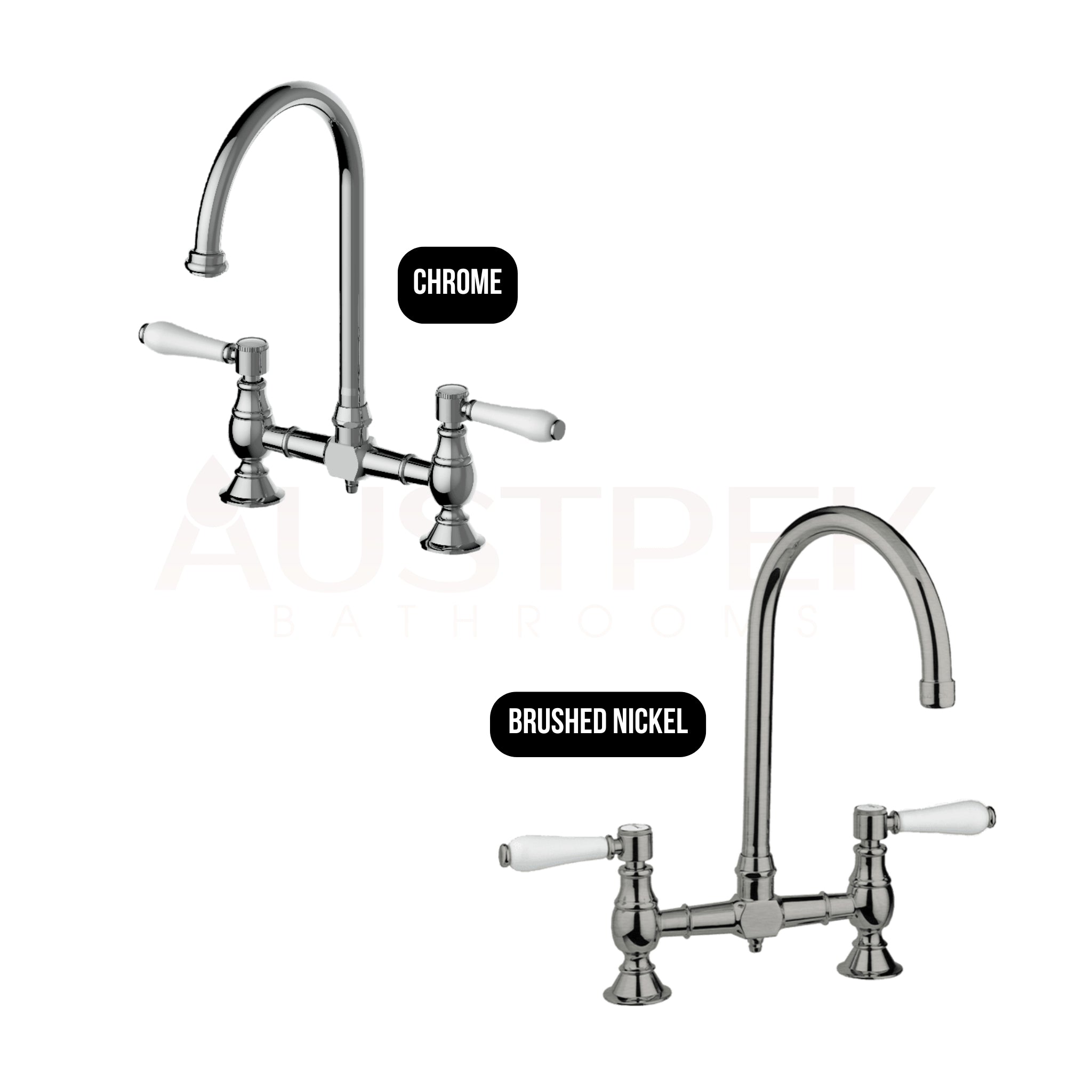 ARMANDO VICARIO PROVINCIAL EXPOSED BREACH SINK MIXER BRUSHED NICKEL