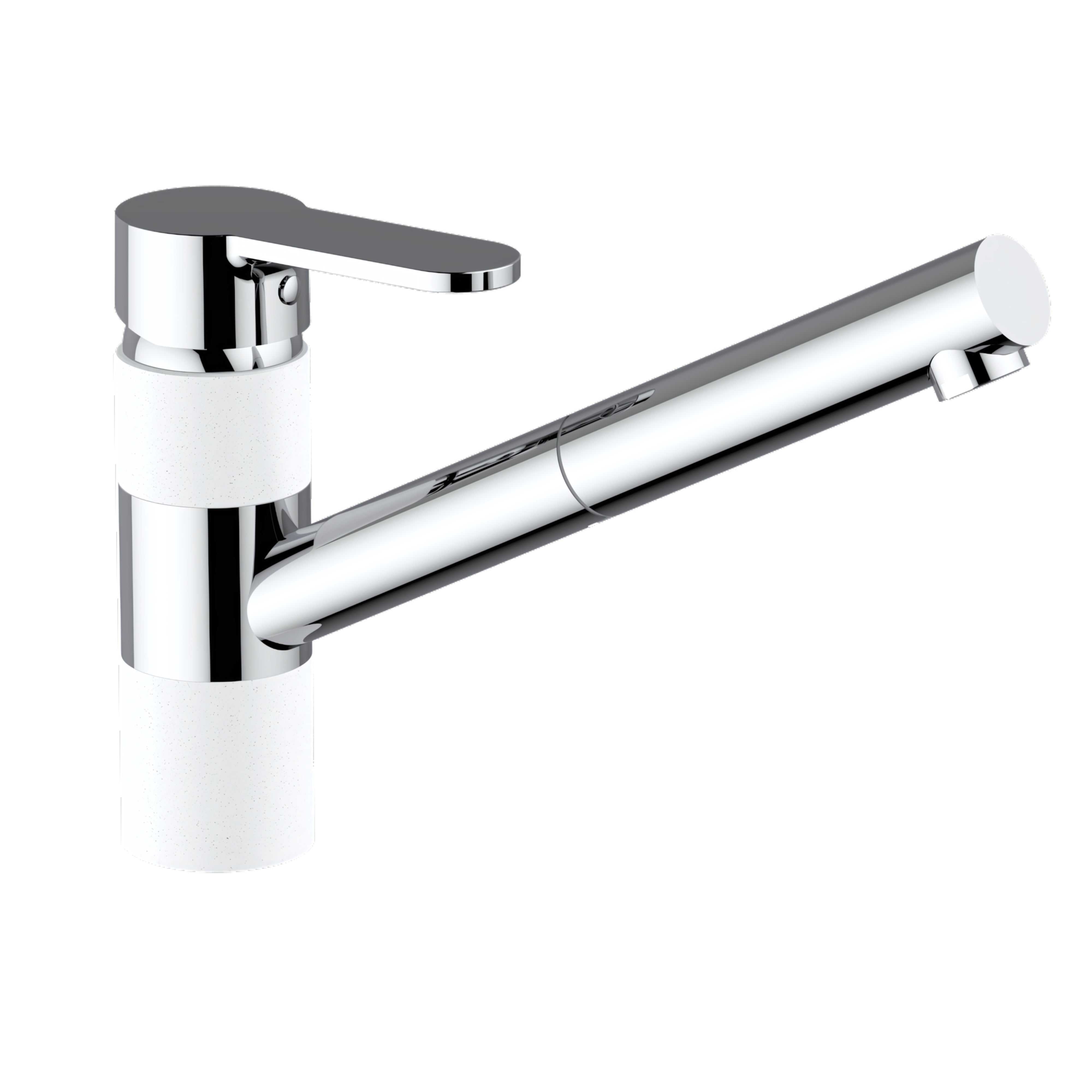 ARMANDO VICARIO ISA PULL-OUT SINK MIXER CHROME AND ALPINA