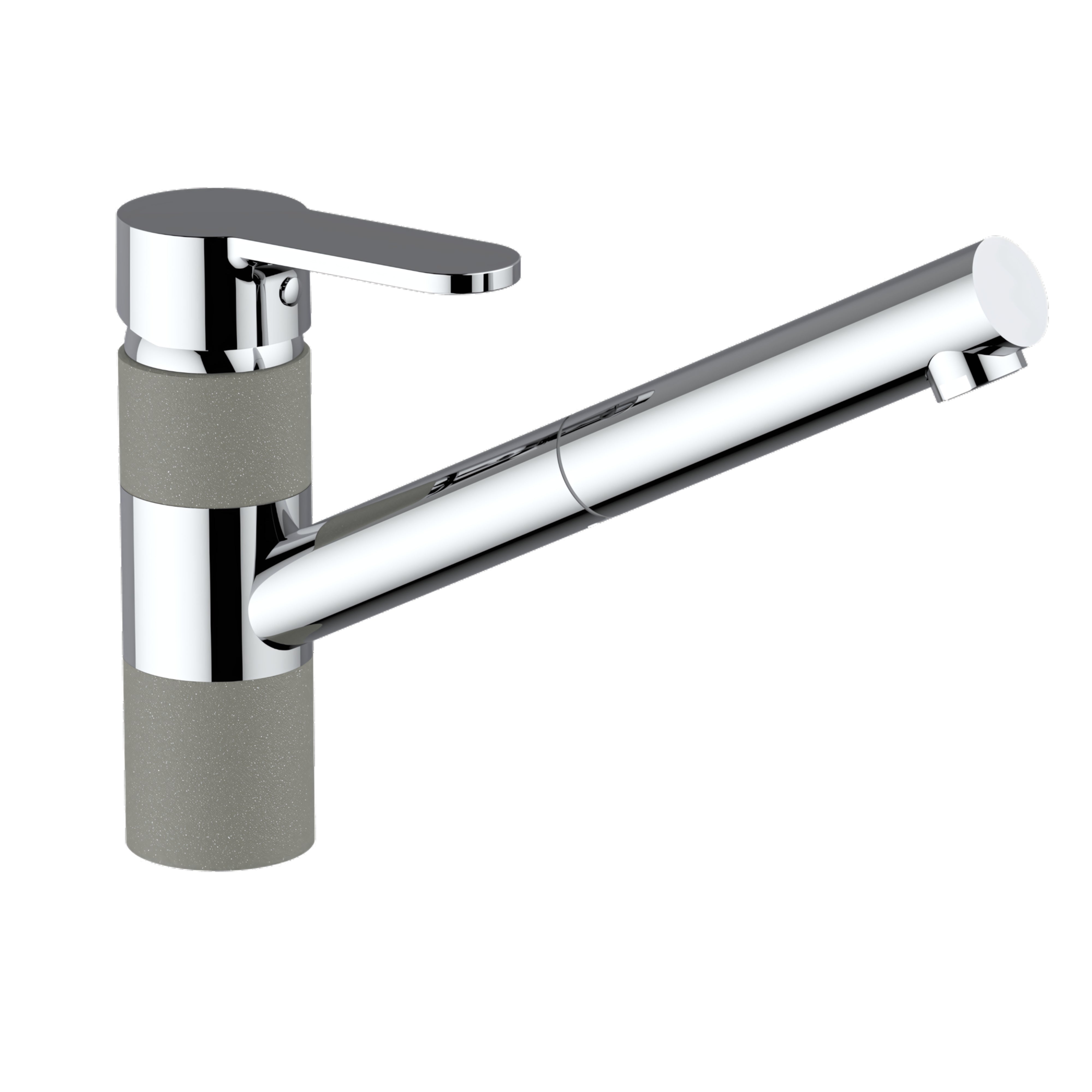 ARMANDO VICARIO ISA PULL-OUT SINK MIXER CHROME AND CONCRETE