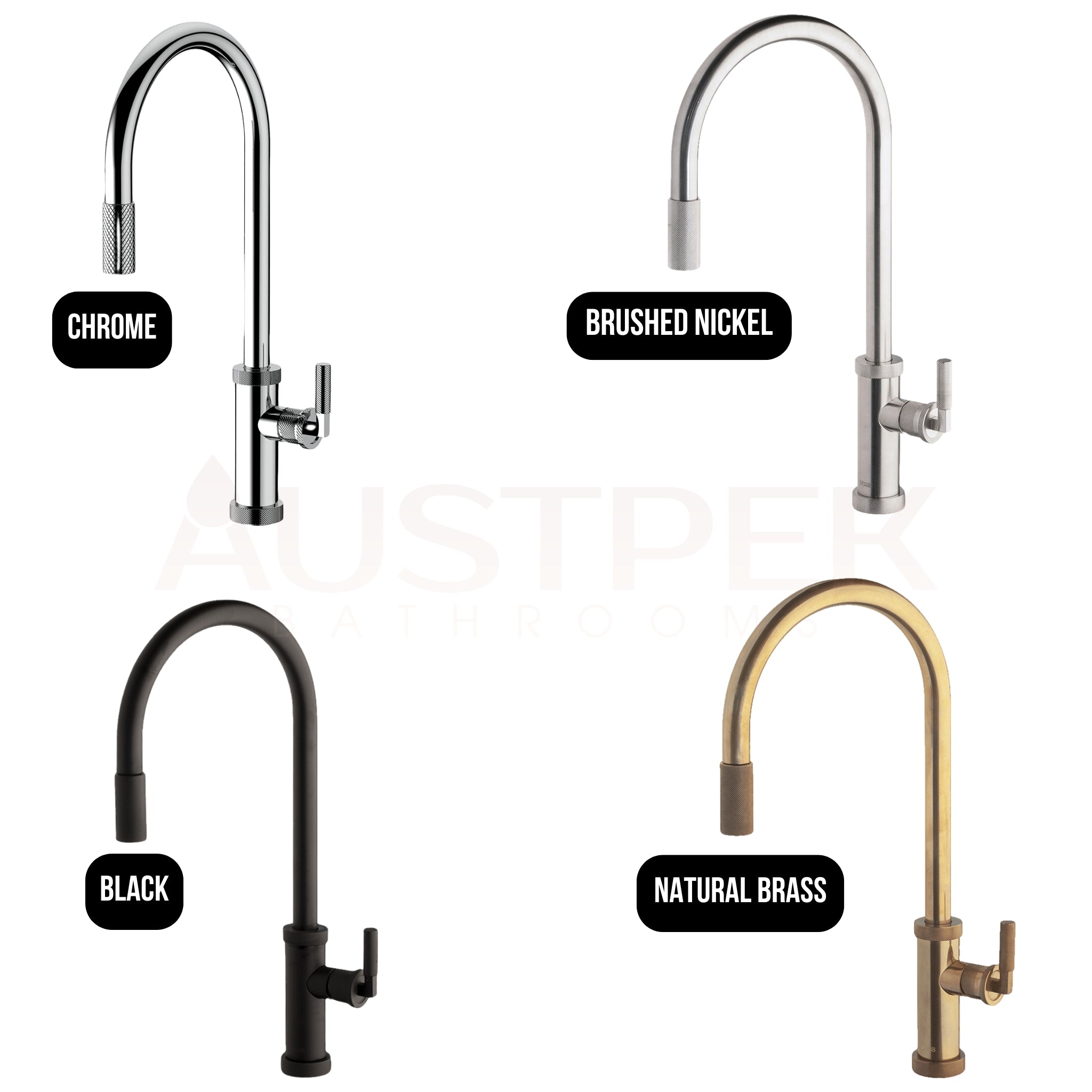 ARMANDO VICARIO URBAN D PULL-OUT SINK MIXER NATURAL BRASS