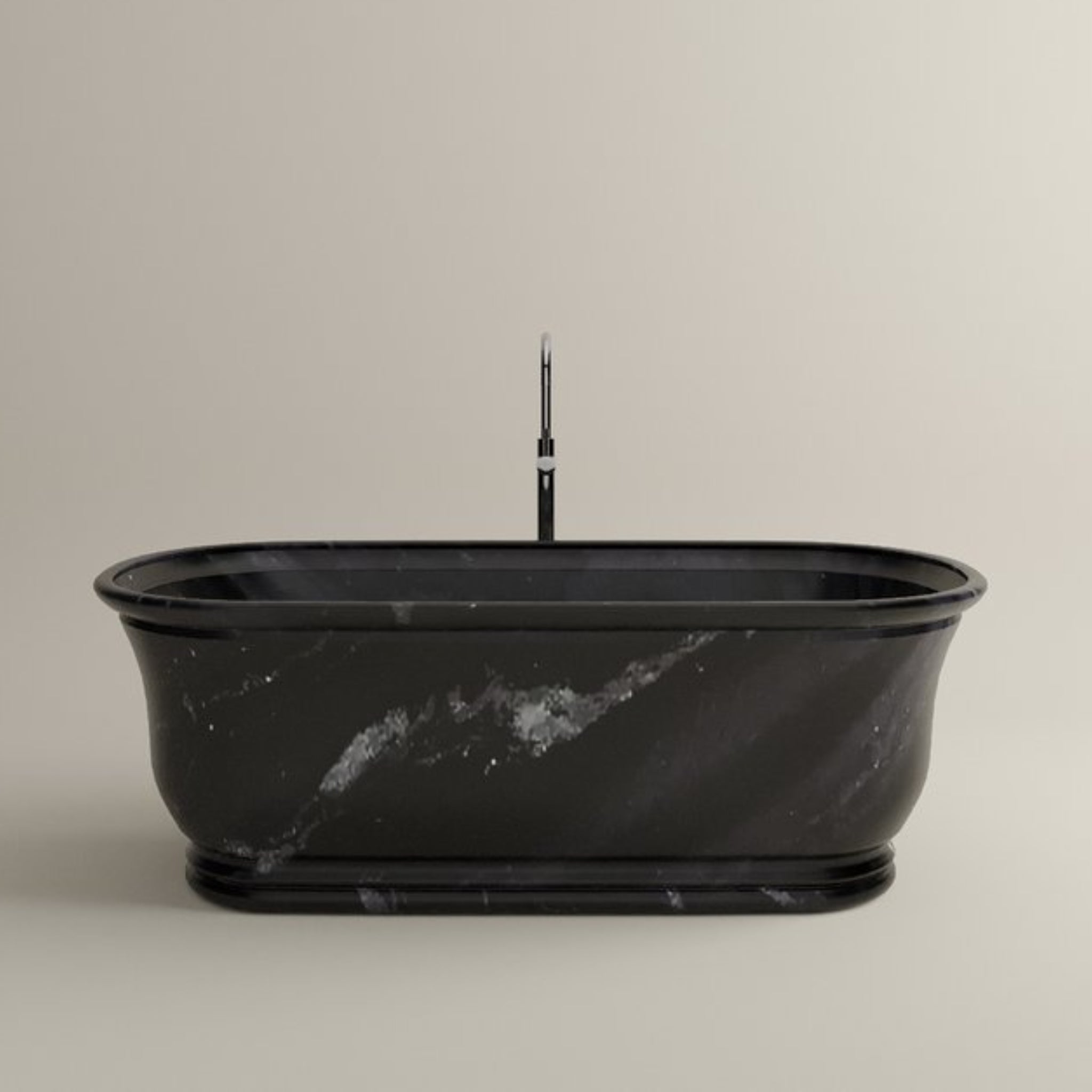 CARVUS SONA MARBLE FREESTANDING BATHTUB RAJASTHAN BHAINSLANA BLACK (ALL SIZES)