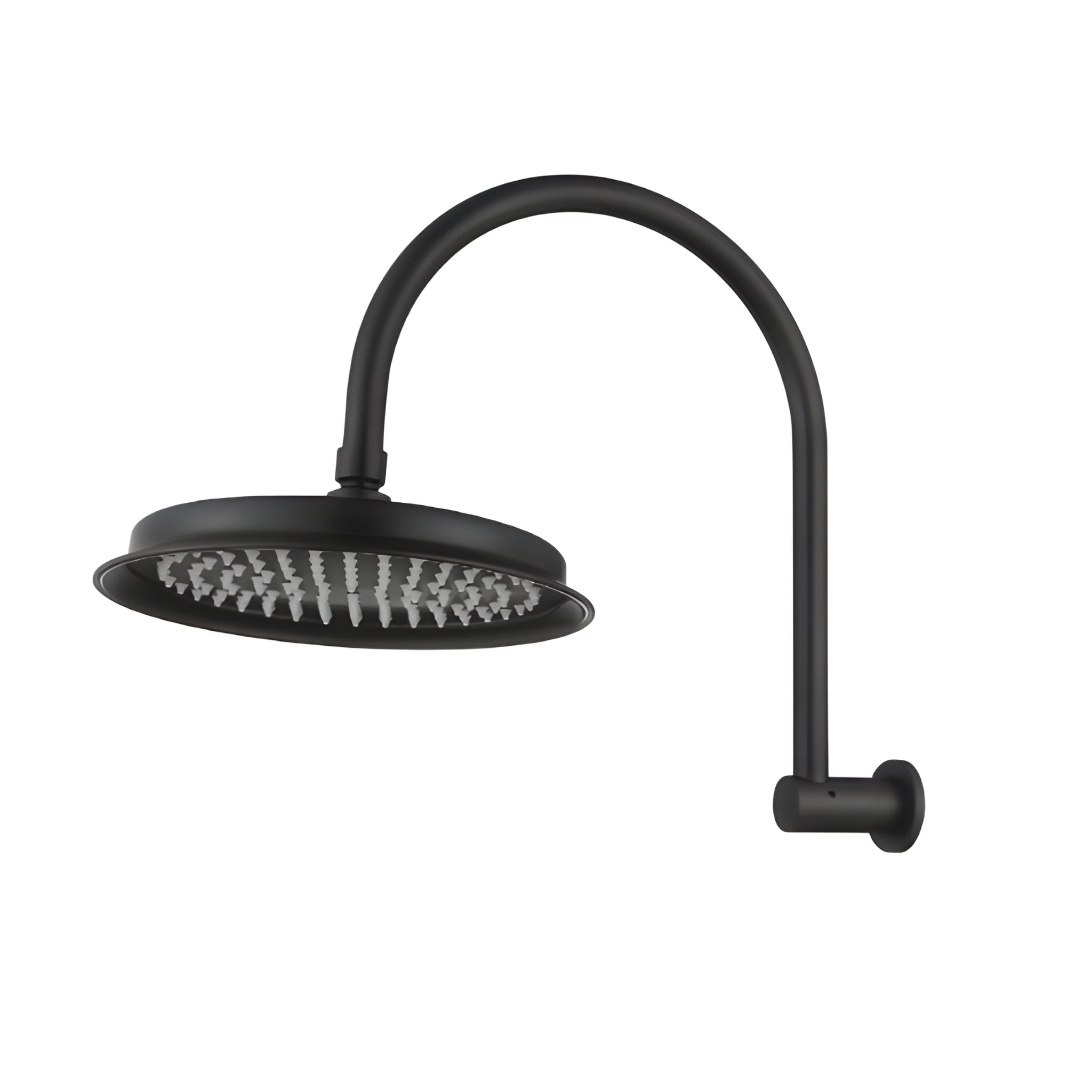 MODERN NATIONAL MONTPELLIER SHOWER ARM WITH HEAD 316MM MATTE BLACK