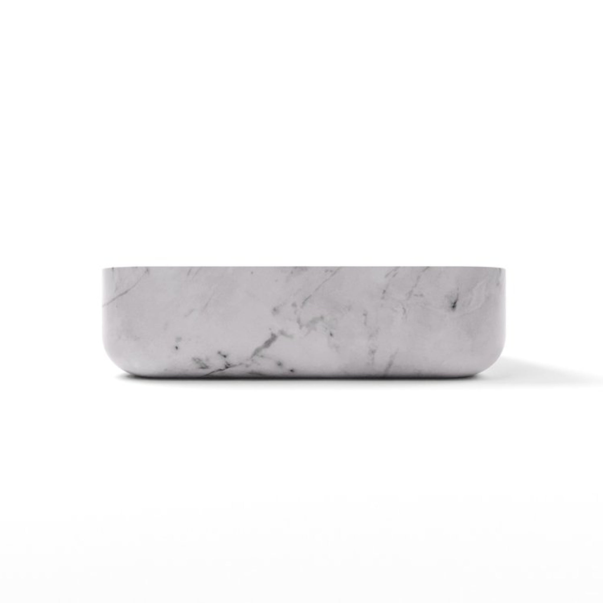 CARVUS BHUMI RECTANGULAR ABOVE COUNTER MARBLE BASIN ANDHI WHITE 510MM