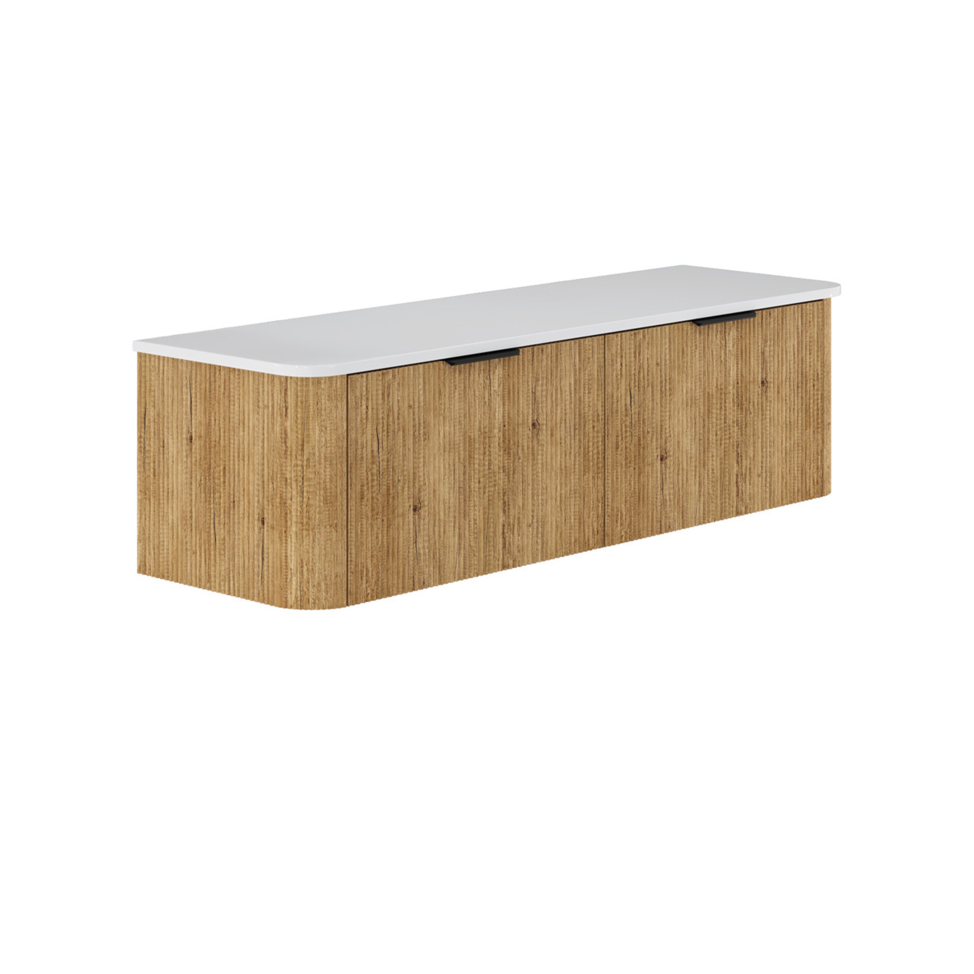 FIENZA MINKA SCANDI OAK 1500MM DOUBLE BOWL WALL HUNG VANITY