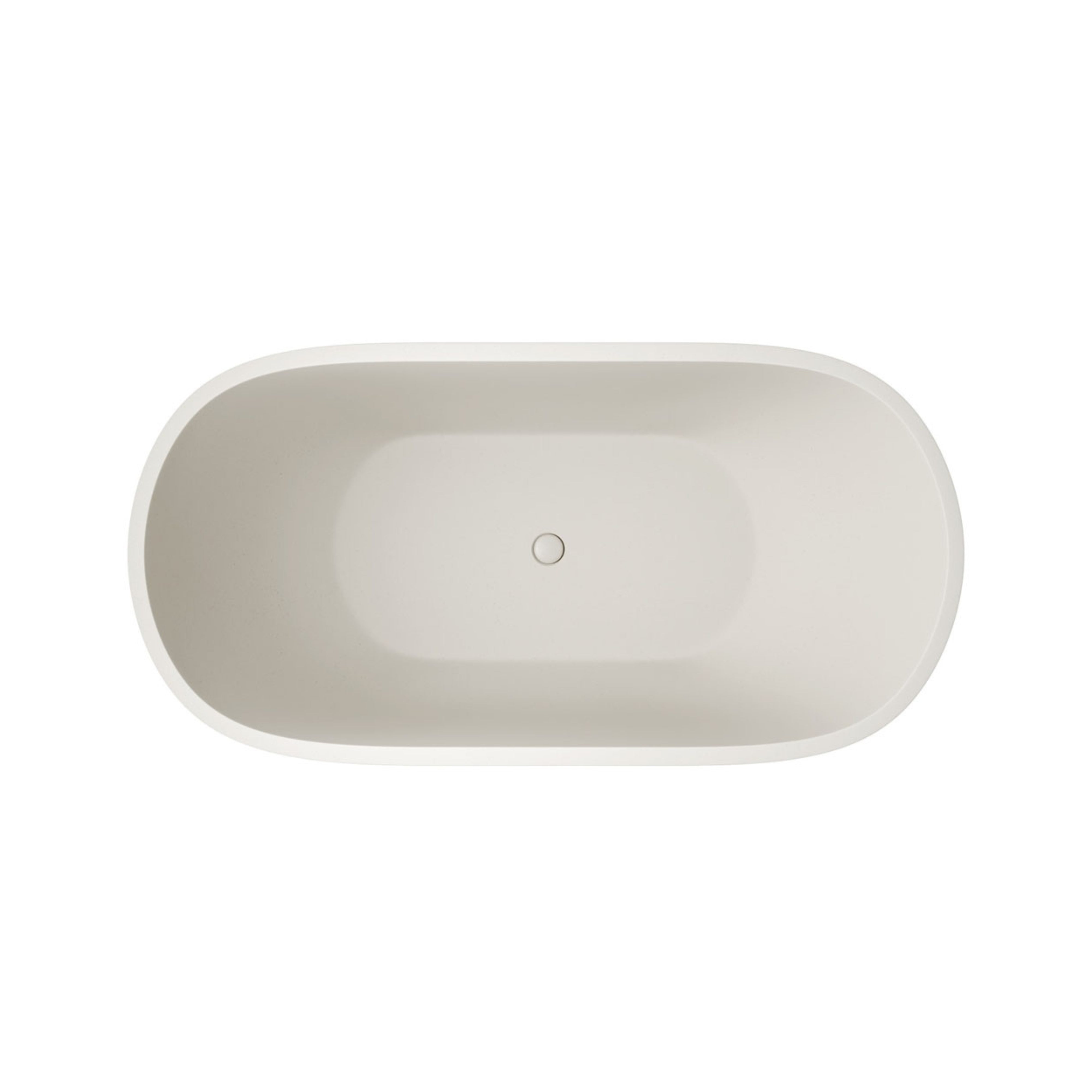 FIENZA JADA CONCRETE FREESTANDING BATHTUB WARM WHITE 1500MM