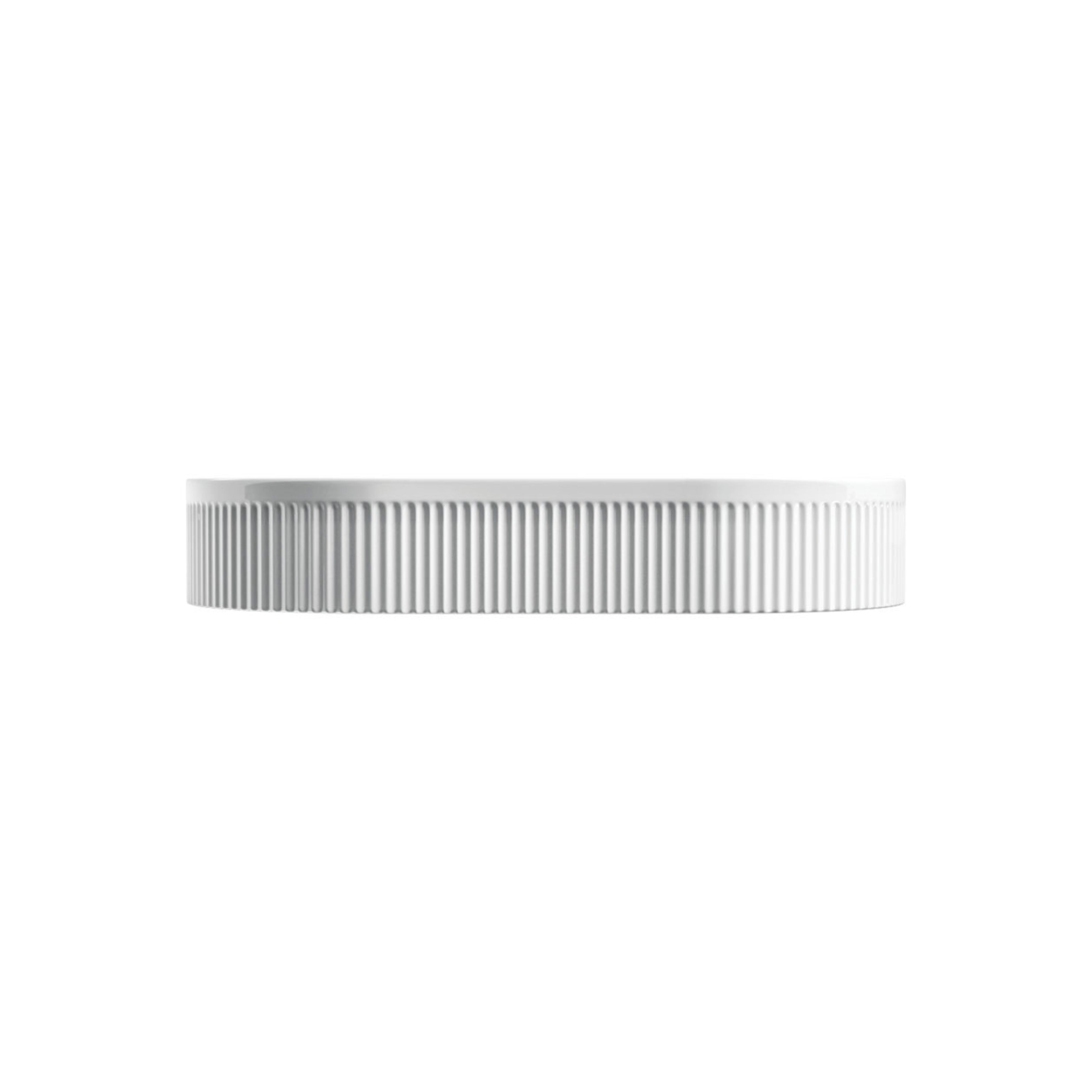 FIENZA ELEANOR FLUTED ABOVE COUNTER BASIN GLOSS WHITE 580MM