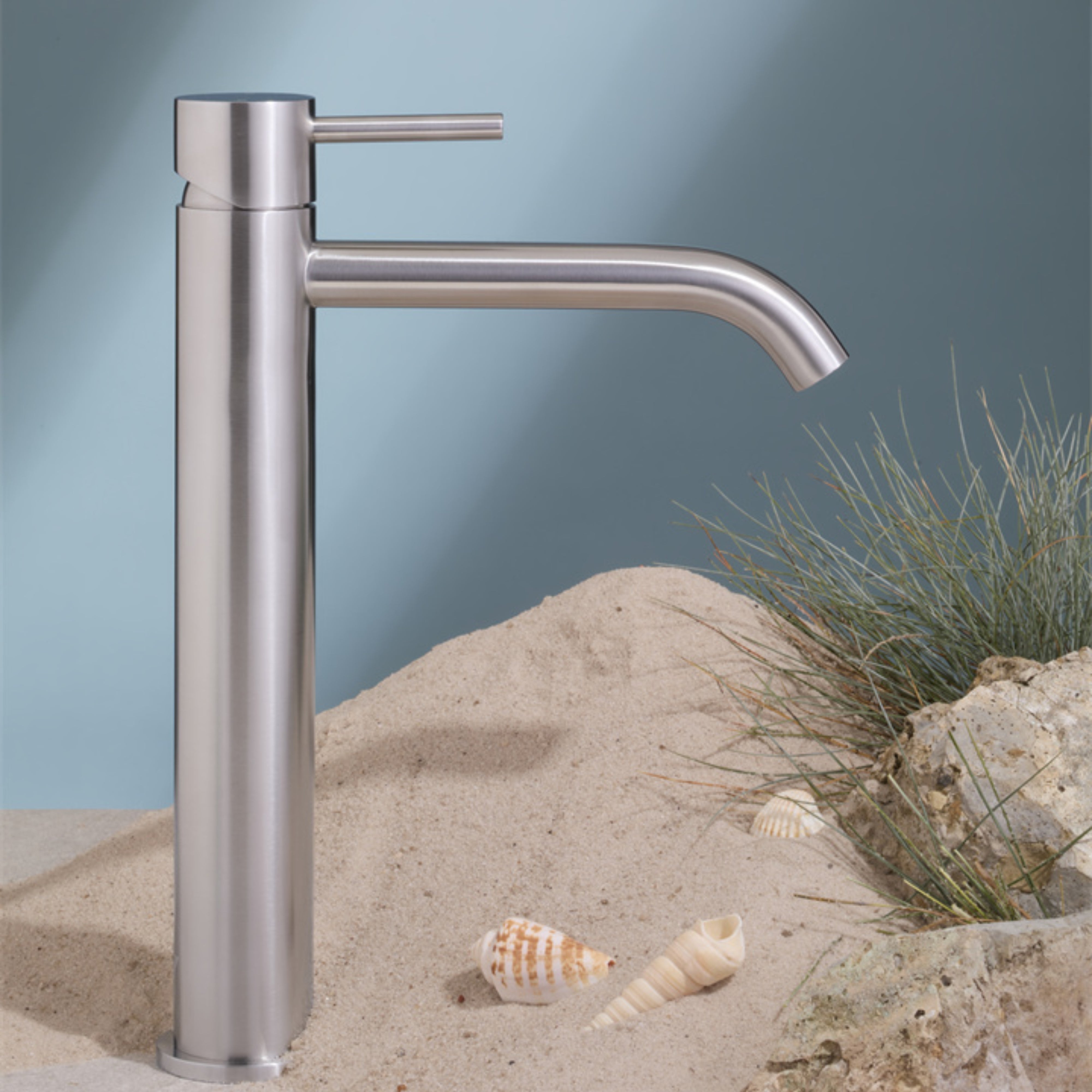 NERO ZEN TALL BASIN MIXER 288MM BRUSHED NICKEL