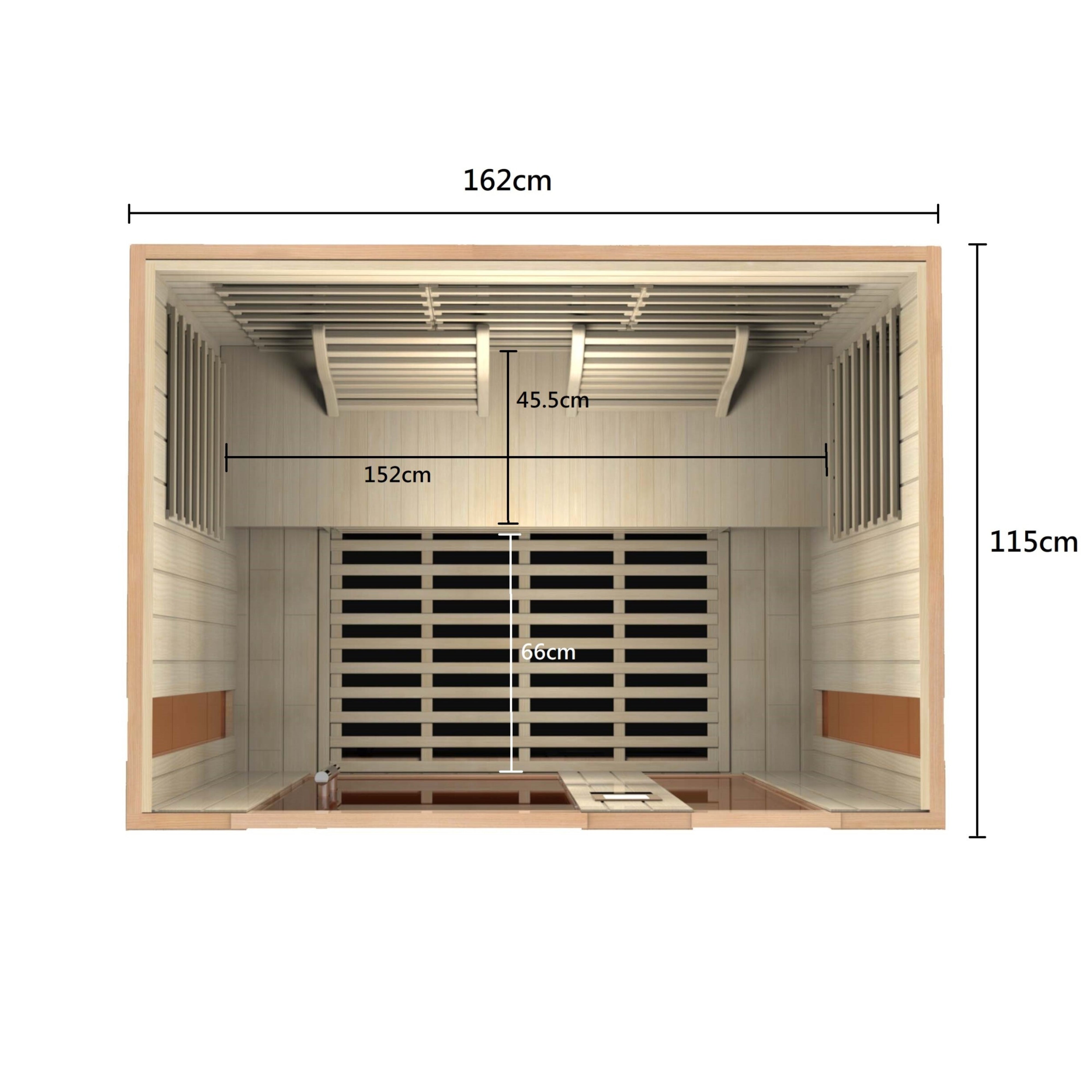 KYLIN SUPERIOR CARBON 3 PERSON FAR INFRARED SAUNA ROOM