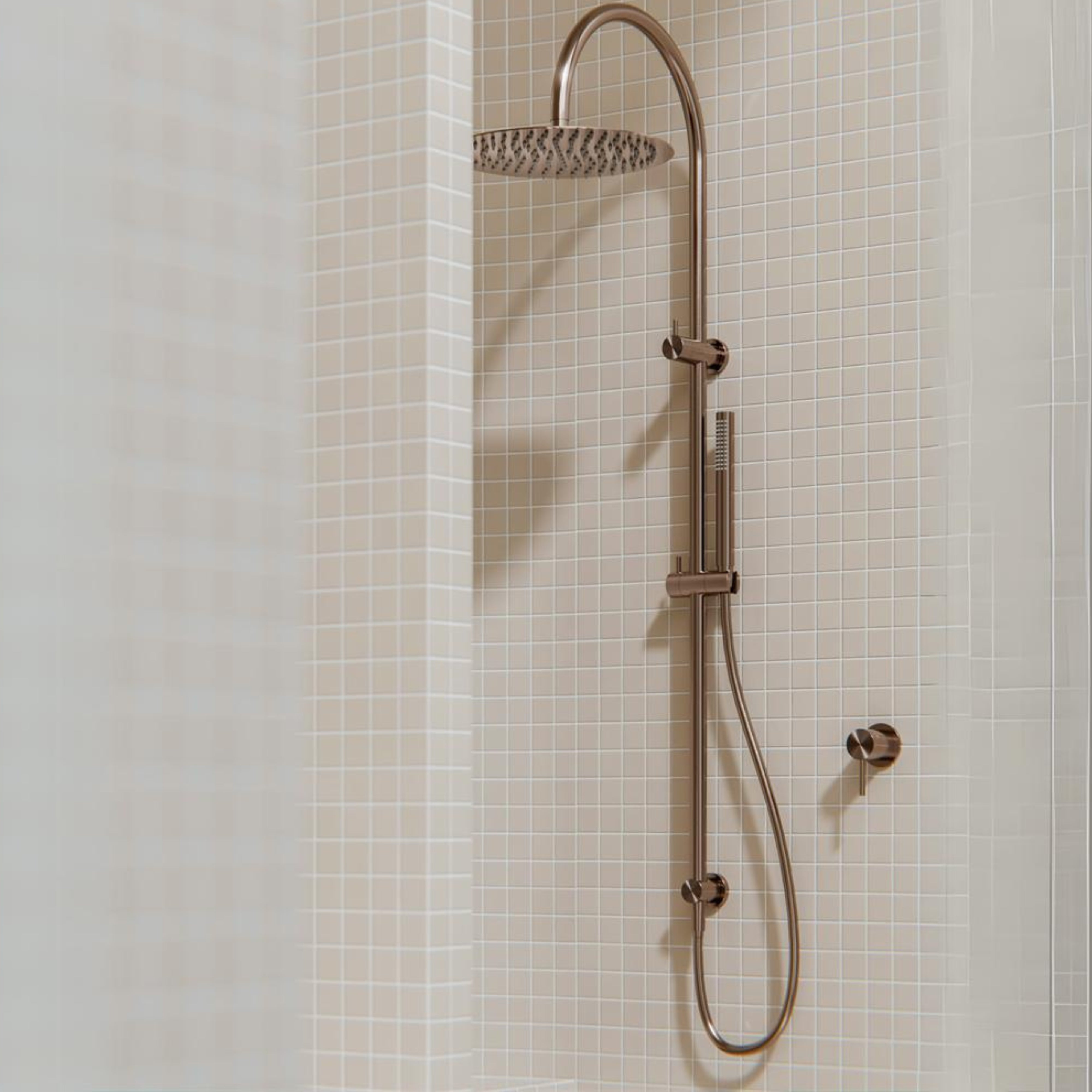 NERO ZEN TWIN SHOWER BRUSHED BRONZE