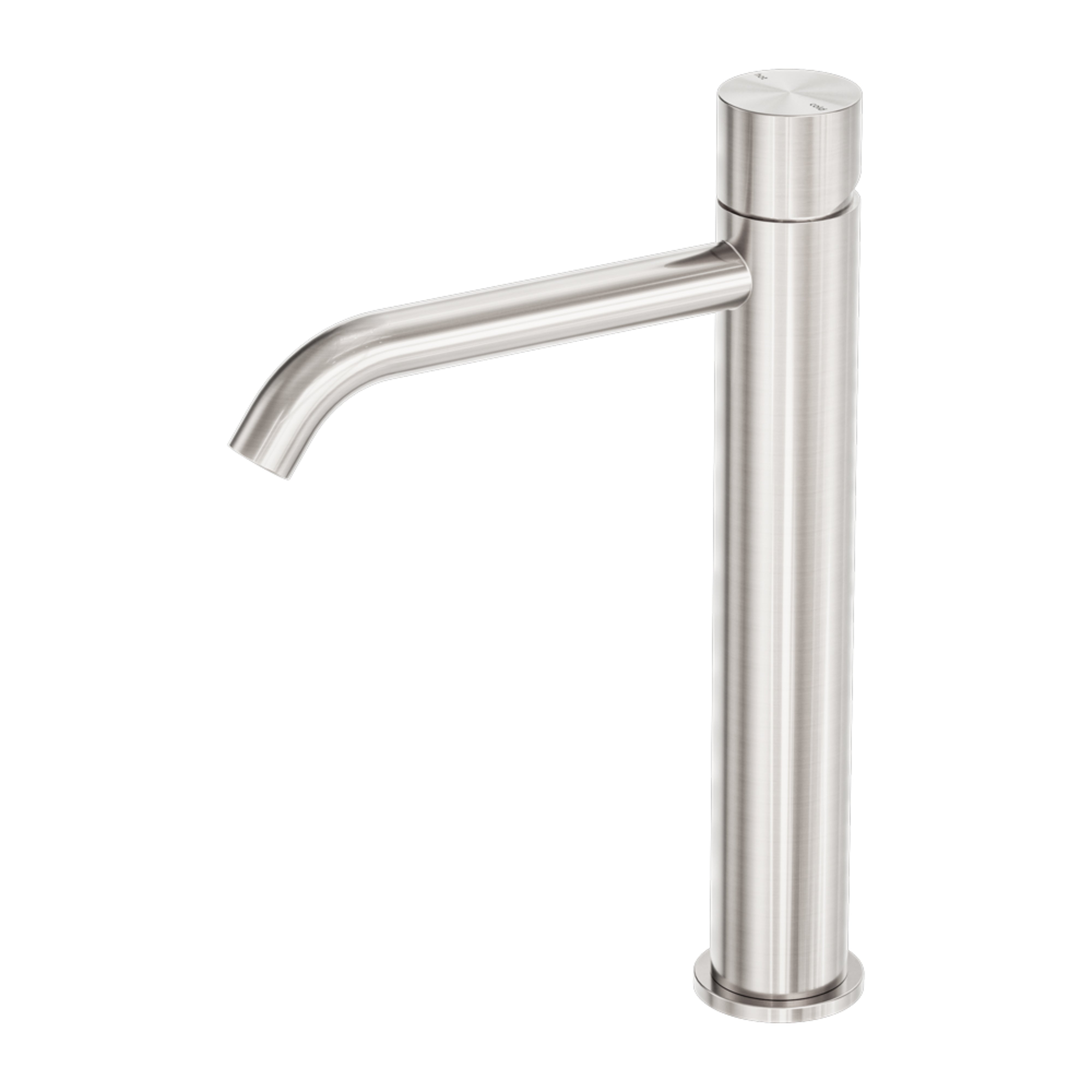 NERO ZEN TALL BASIN MIXER HANDLESS 287MM BRUSHED NICKEL