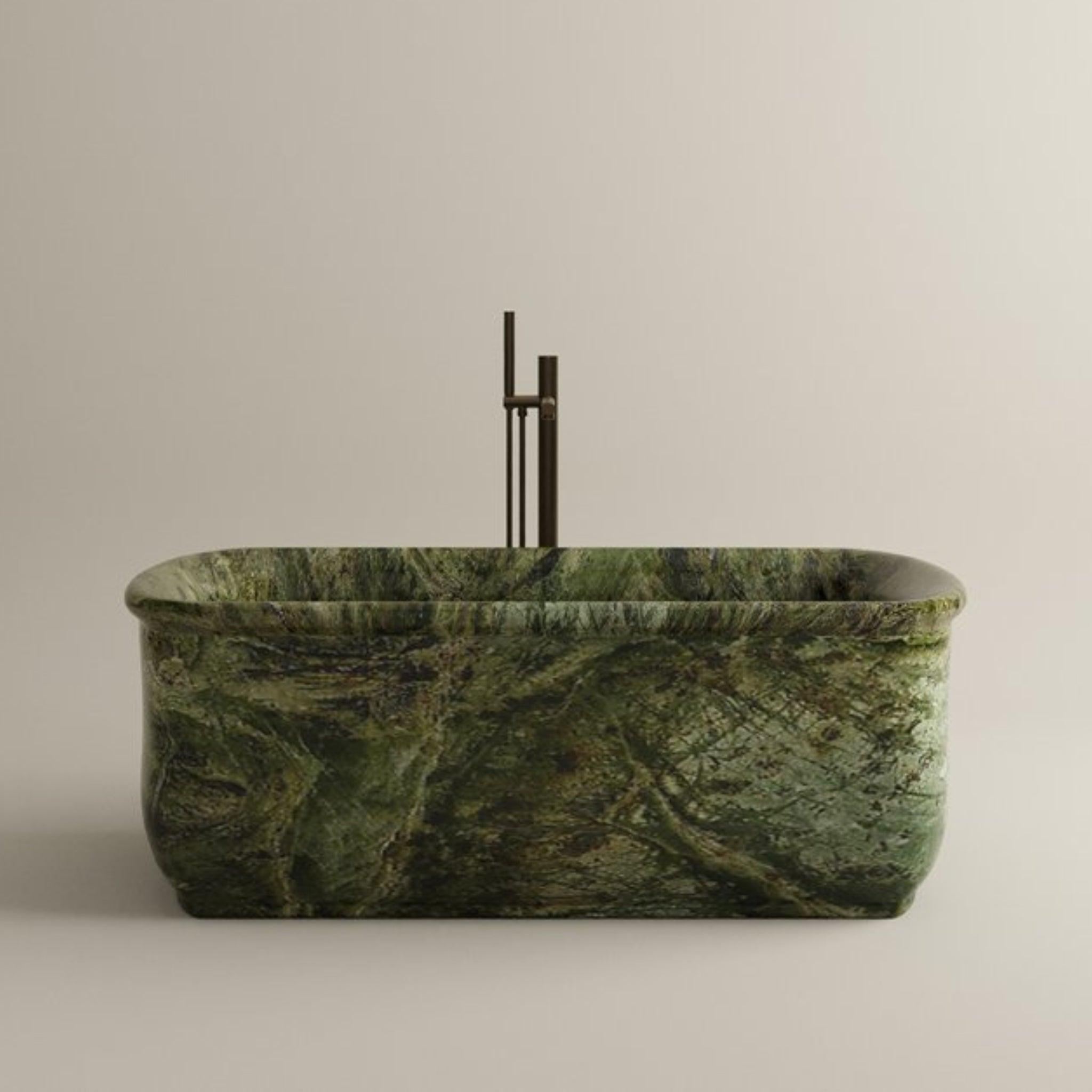 CARVUS AMBER MARBLE FREESTANDING BATHTUB RAINFOREST GREEN (ALL SIZES)