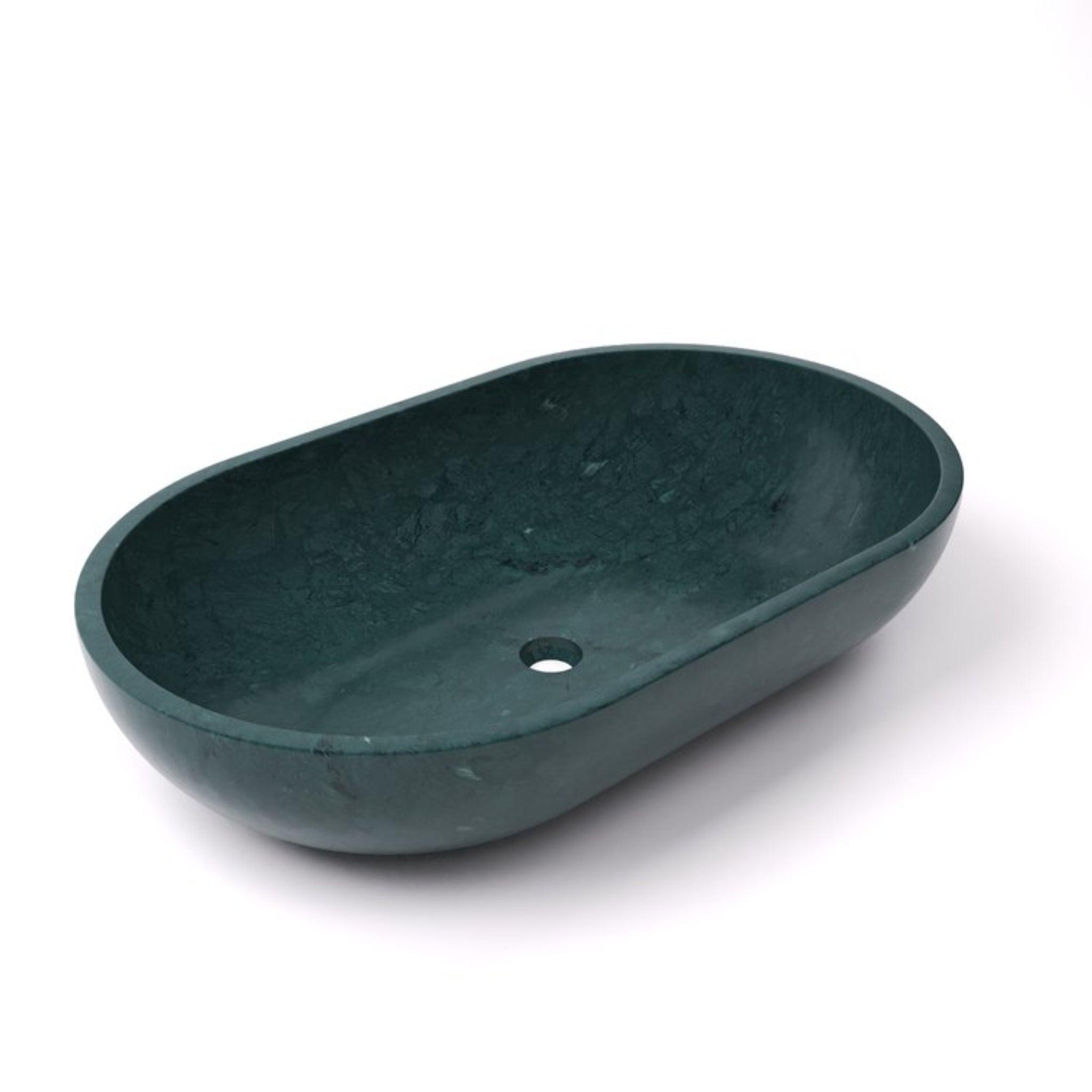 CARVUS VAYU OVAL ABOVE COUNTER MARBLE BASIN RAJASTHAN GREEN 482MM