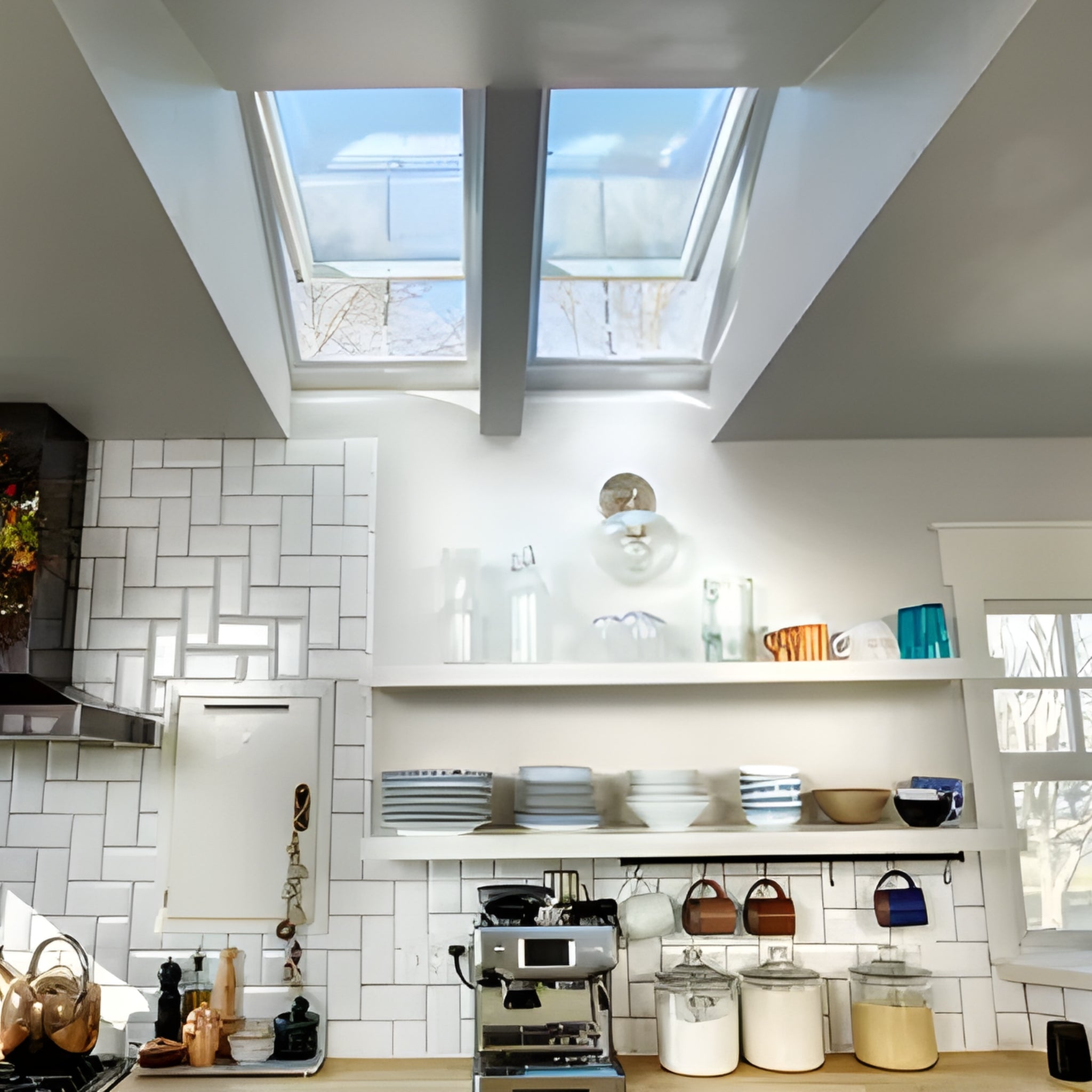 VELUX VSS SOLAR SKYLIGHT WHITE AND GREY (AVAILABLE IN MULTIPLE SIZES)