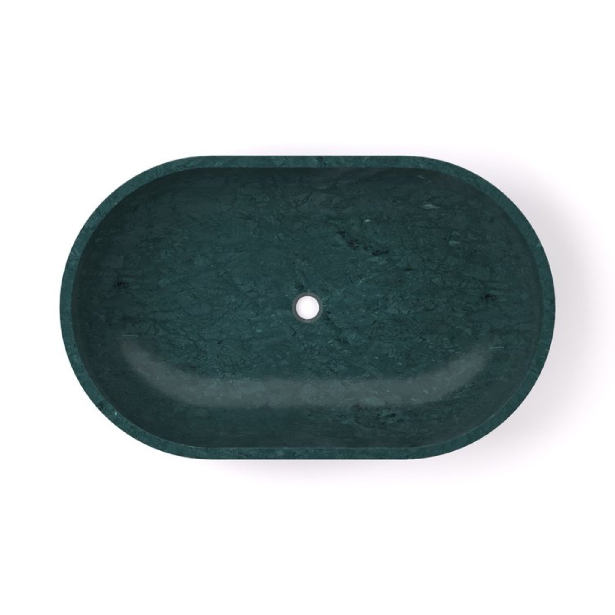 CARVUS VAYU OVAL ABOVE COUNTER MARBLE BASIN RAJASTHAN GREEN 482MM