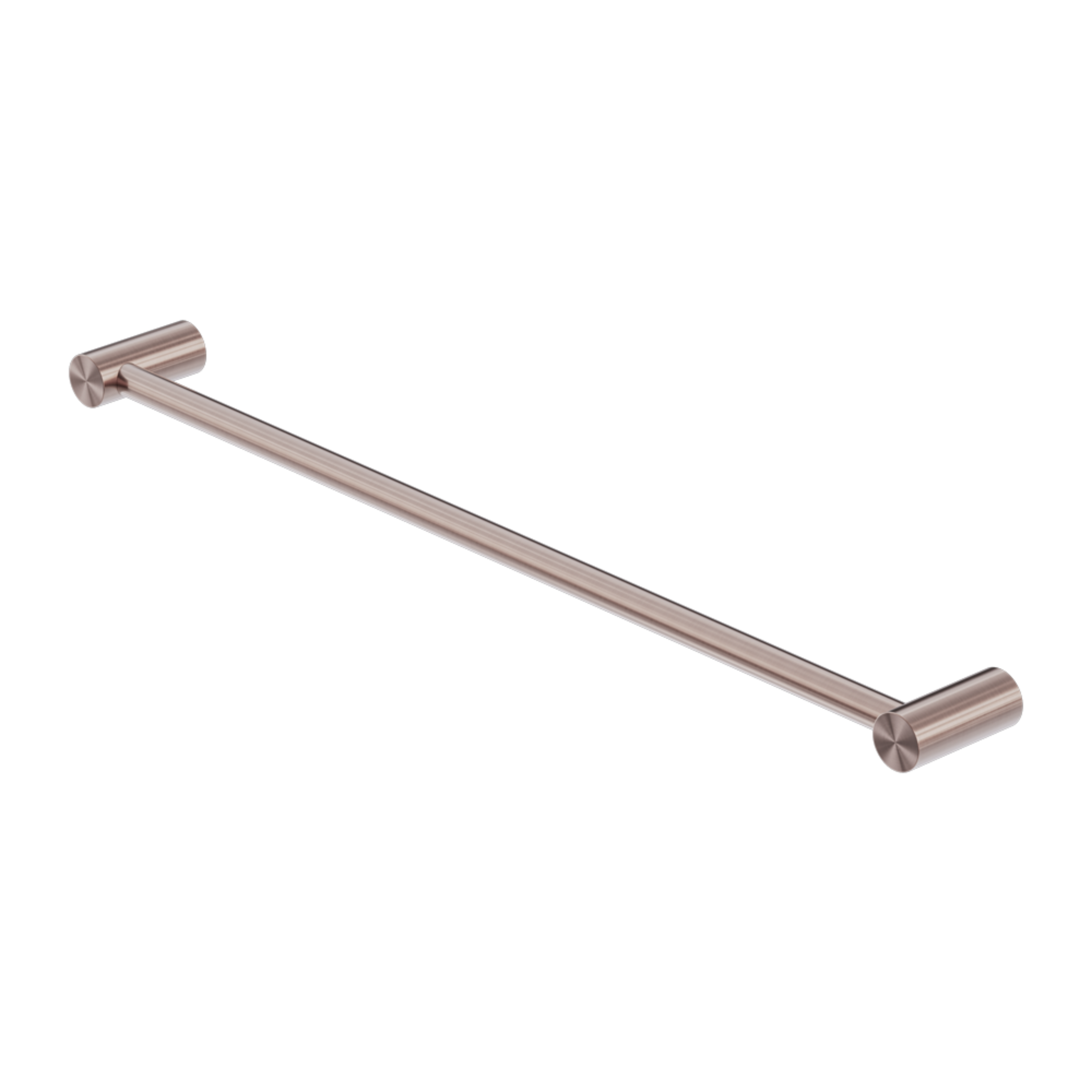 NERO ZEN NON-HEATED SINGLE TOWEL RAIL BRUSHED BRONZE (AVAILABLE IN 600MM AND 800MM)