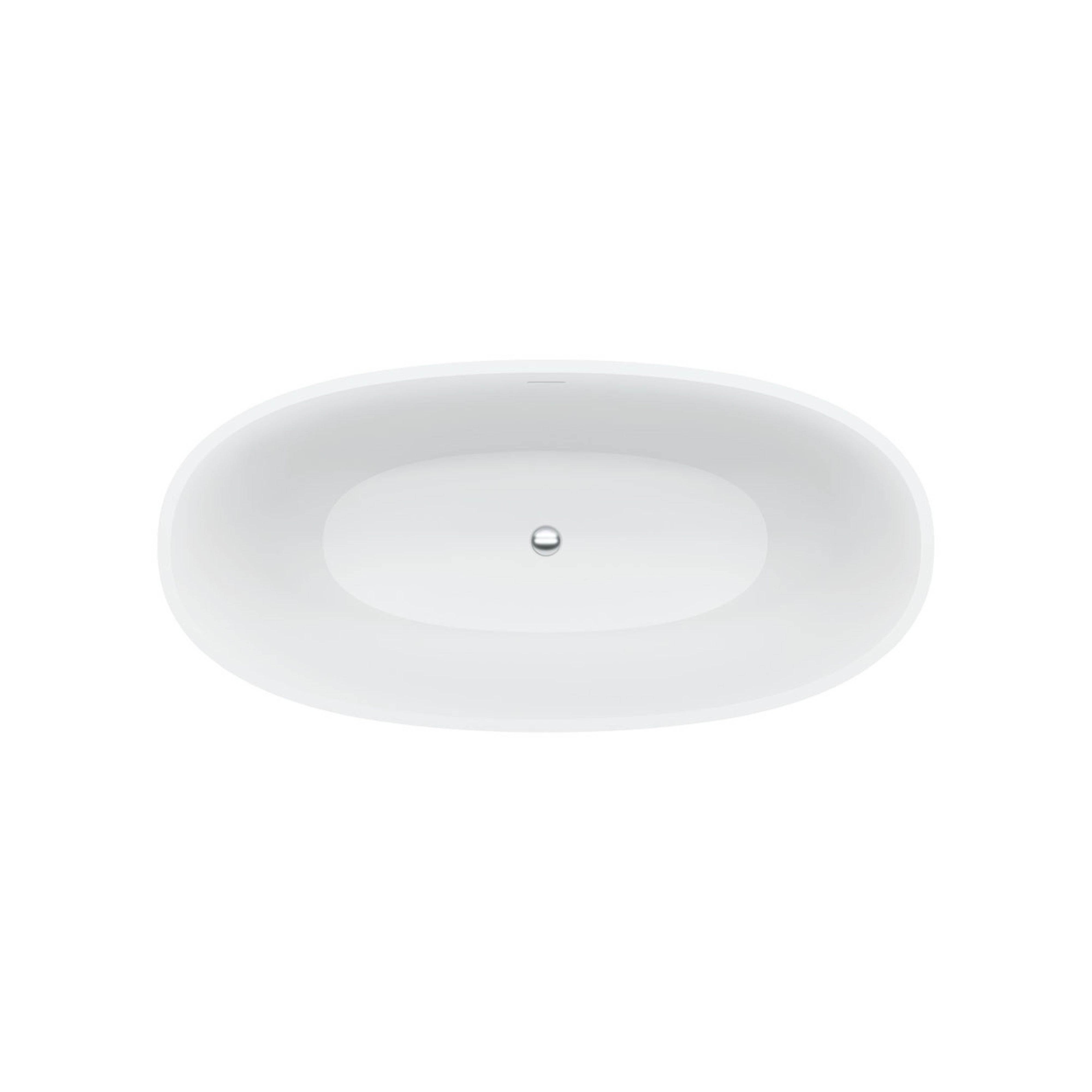 FIENZA SASSO SOLID SURFACE FREESTANDING BATHTUB MATTE WHITE (AVAILABLE IN 1550MM AND 1650MM)