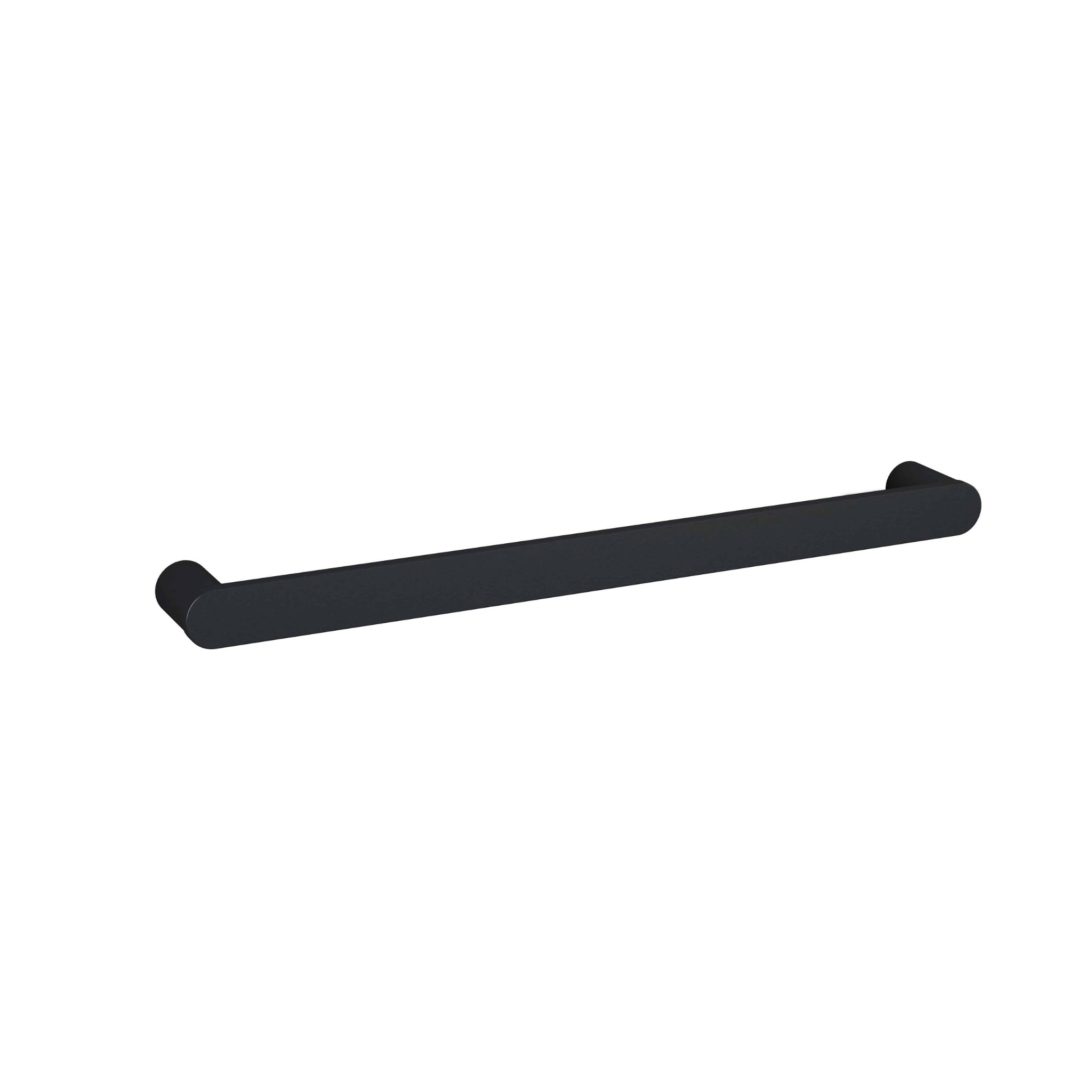 THERMOGROUP FLAT PILL HEATED SINGLE TOWEL RAIL MATTE BLACK 632MM