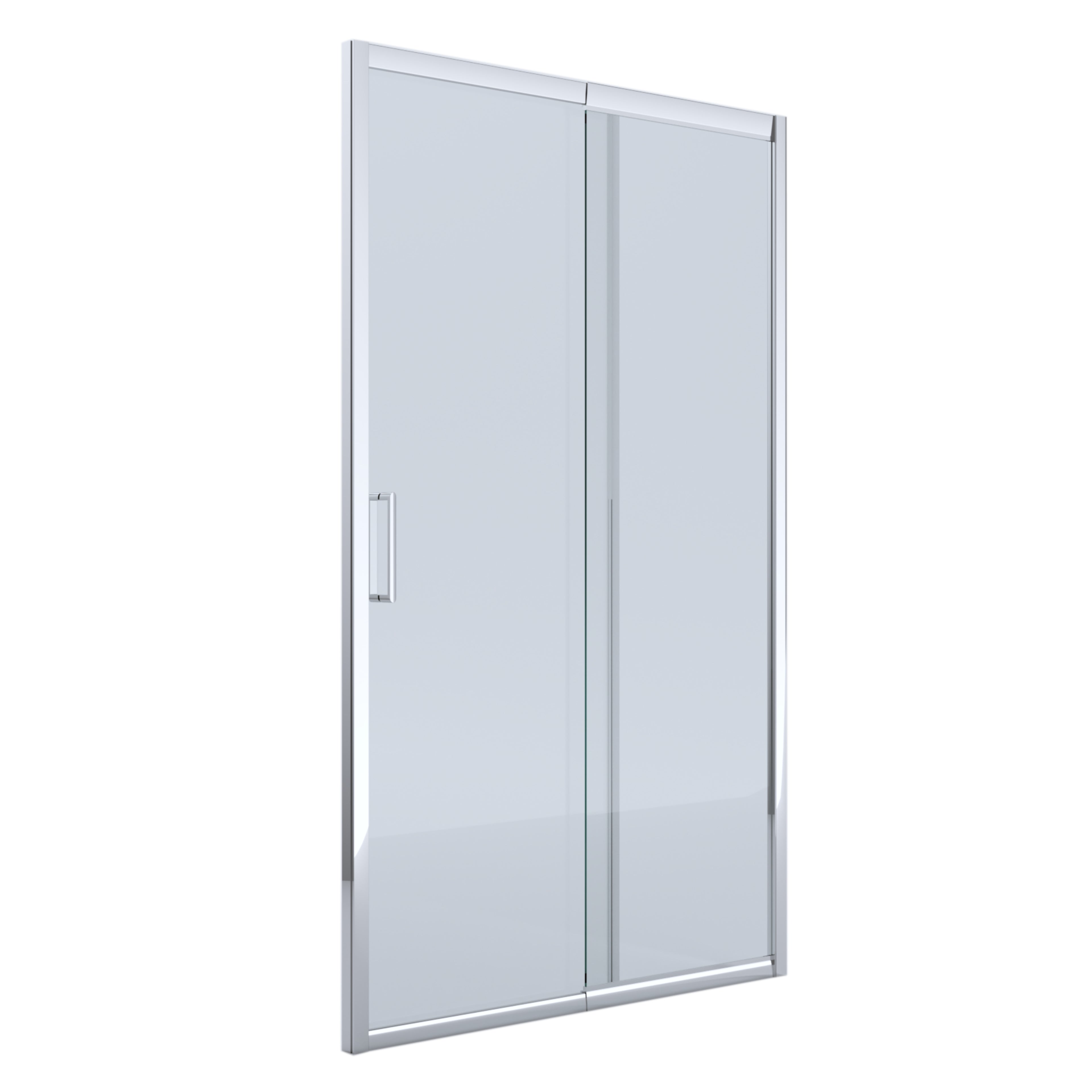 BELLA VISTA MIRAMAR SEMI FRAMED SLIDING FRONT ONLY SHOWER SCREEN CHROME