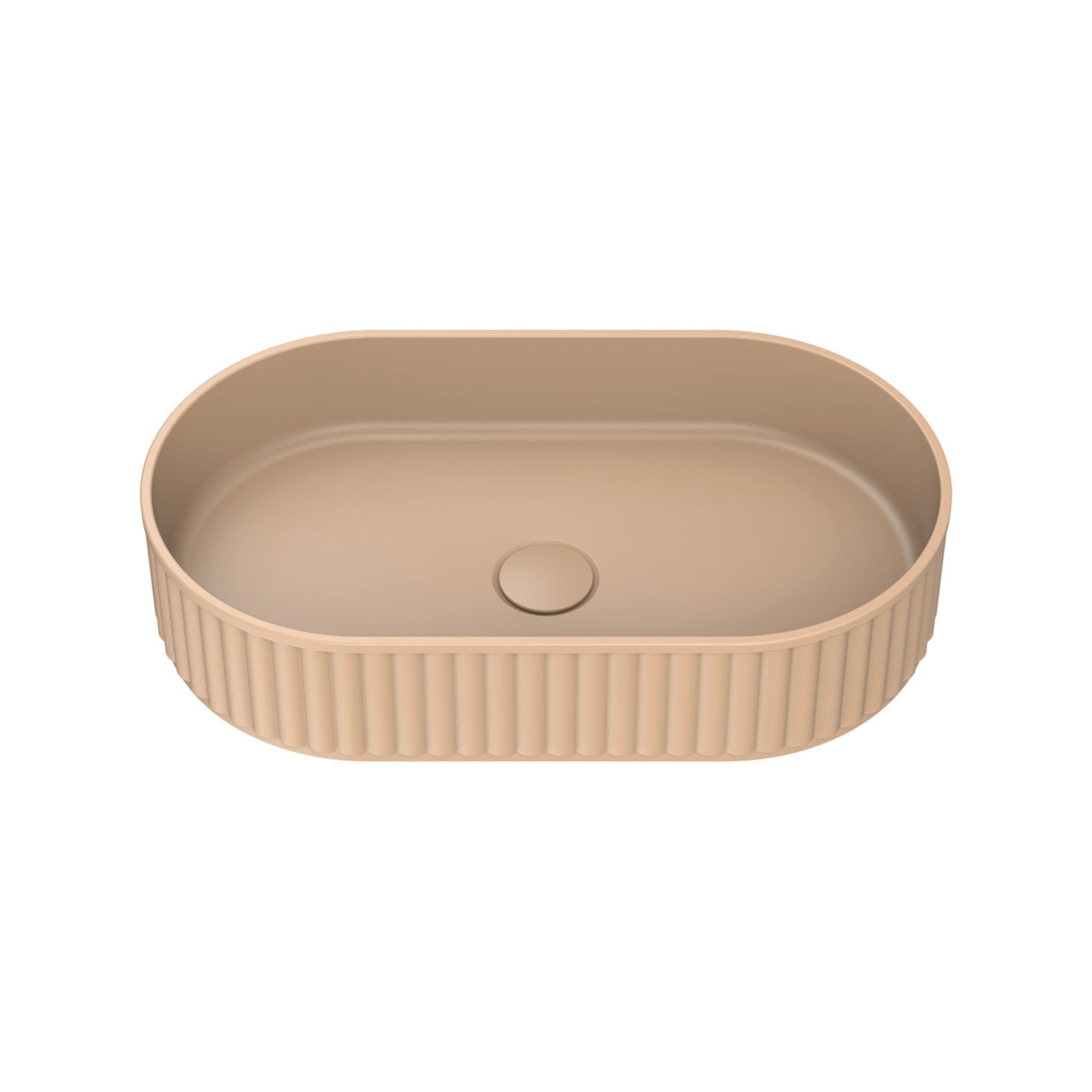 FIENZA MINKA PILL SOLID SURFACE ABOVE COUNTER BASIN DUSK 550MM