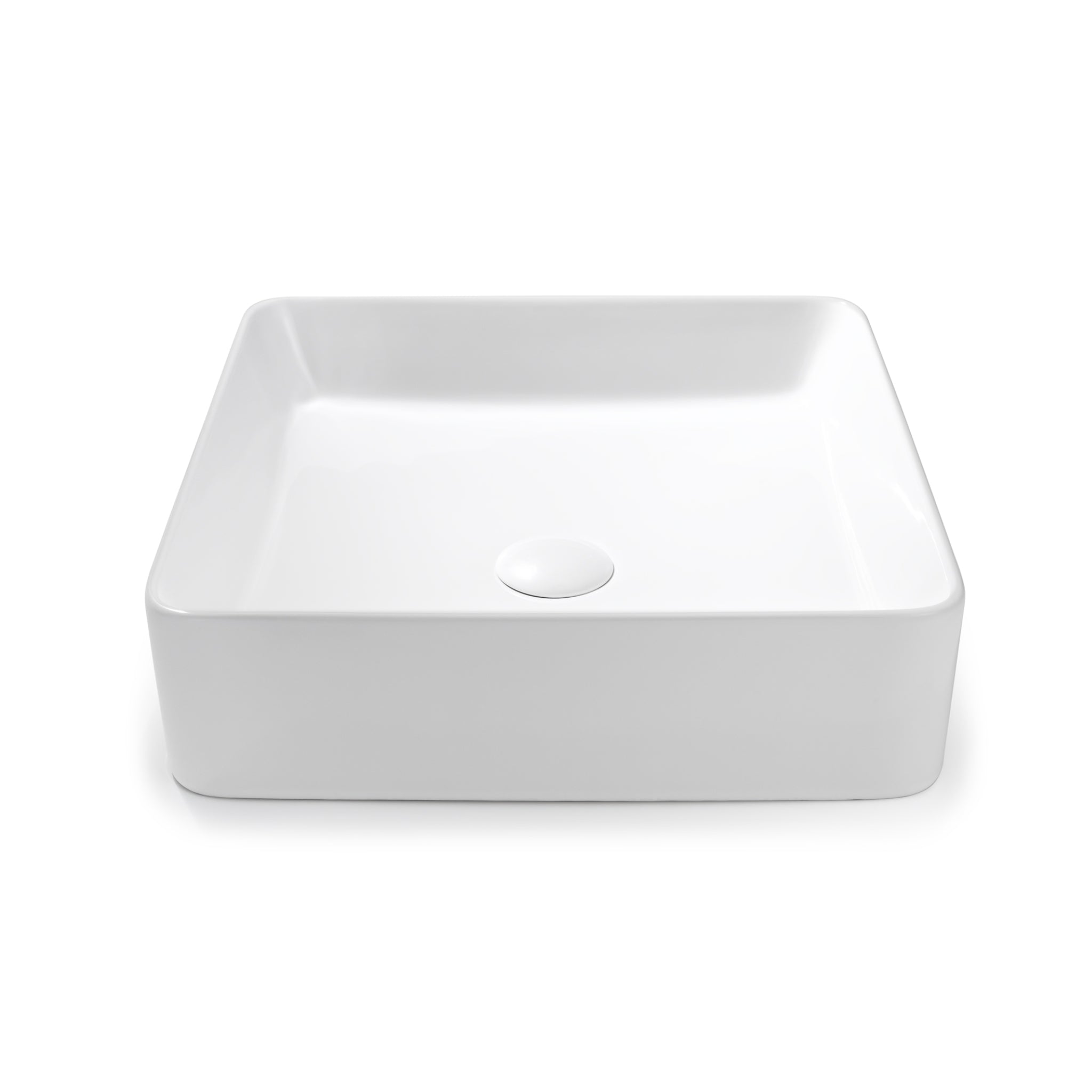 SEIMA PLATI 400 ABOVE COUNTER BASIN GLOSS WHITE 410MM