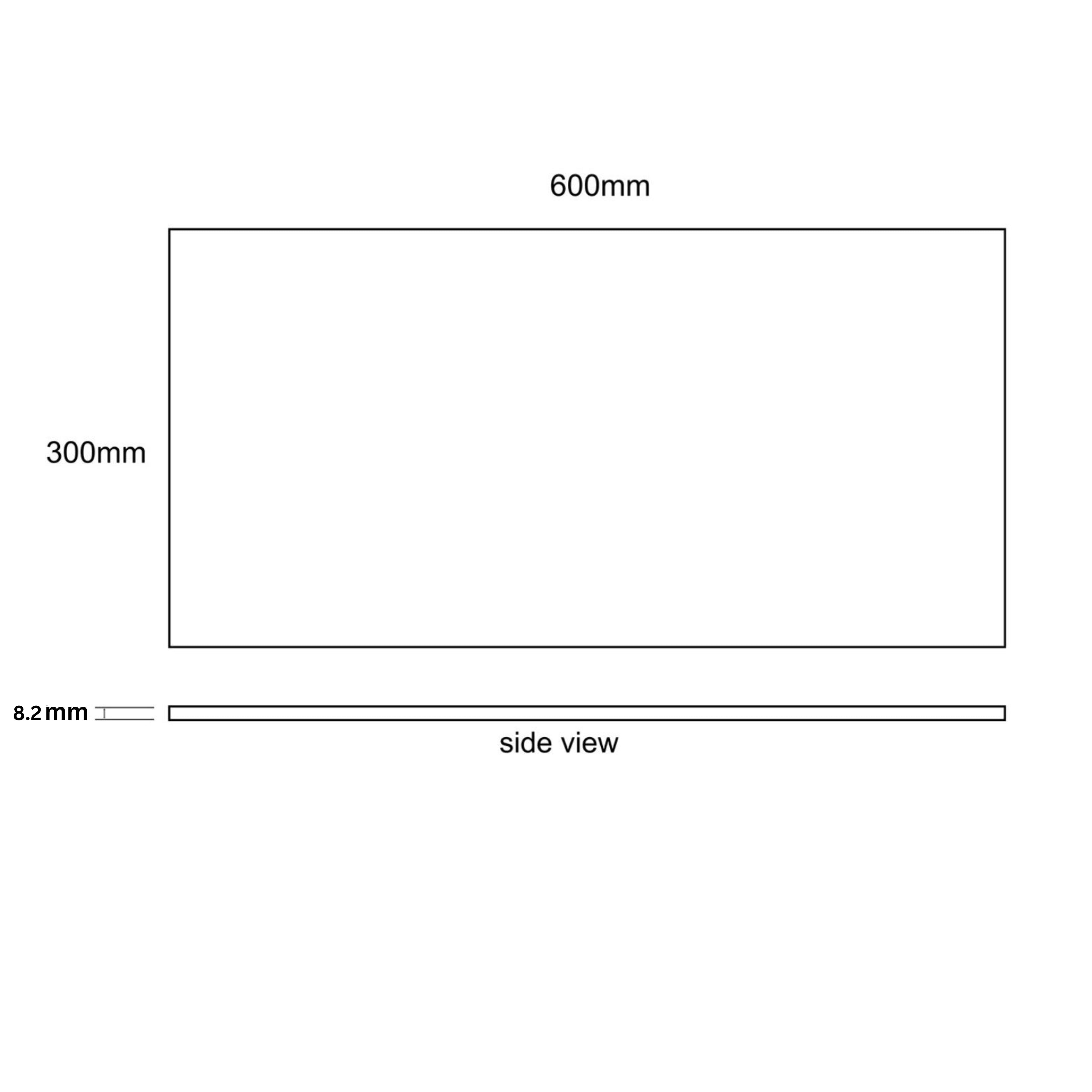 EVERSTONE NORDIC WHITE MATTE 600X300MM RECTANGULAR TILE (PER BOX)