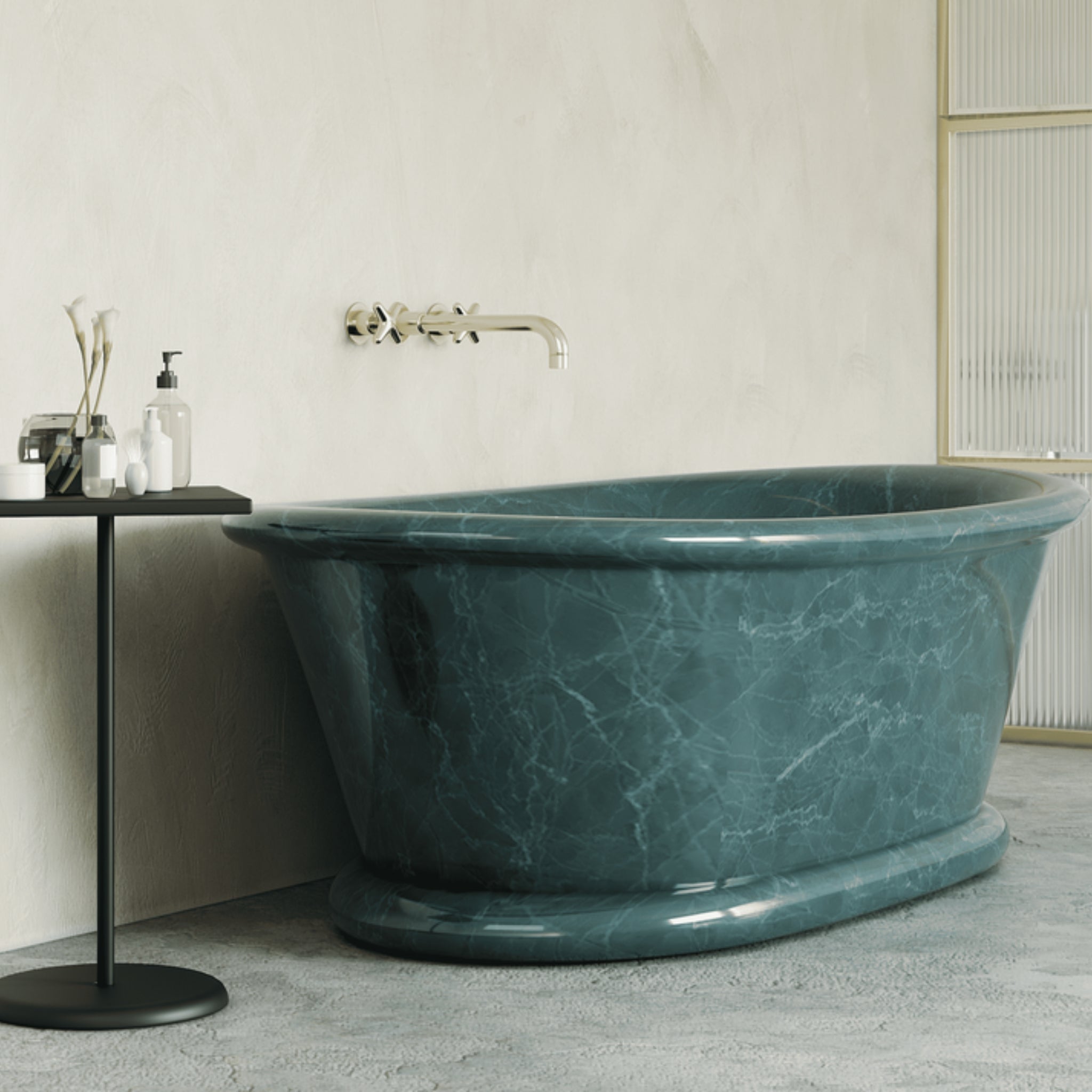 CARVUS NEELAM MARBLE FREESTANDING BATHTUB RAJASTHAN GREEN (ALL SIZES)