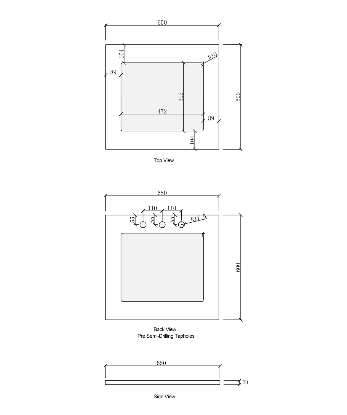 OTTI BONDI MATTE WHITE 1300MM LAUNDRY AND WALL CABINET WITH STONE TOP & SINK (PACKAGE-C)