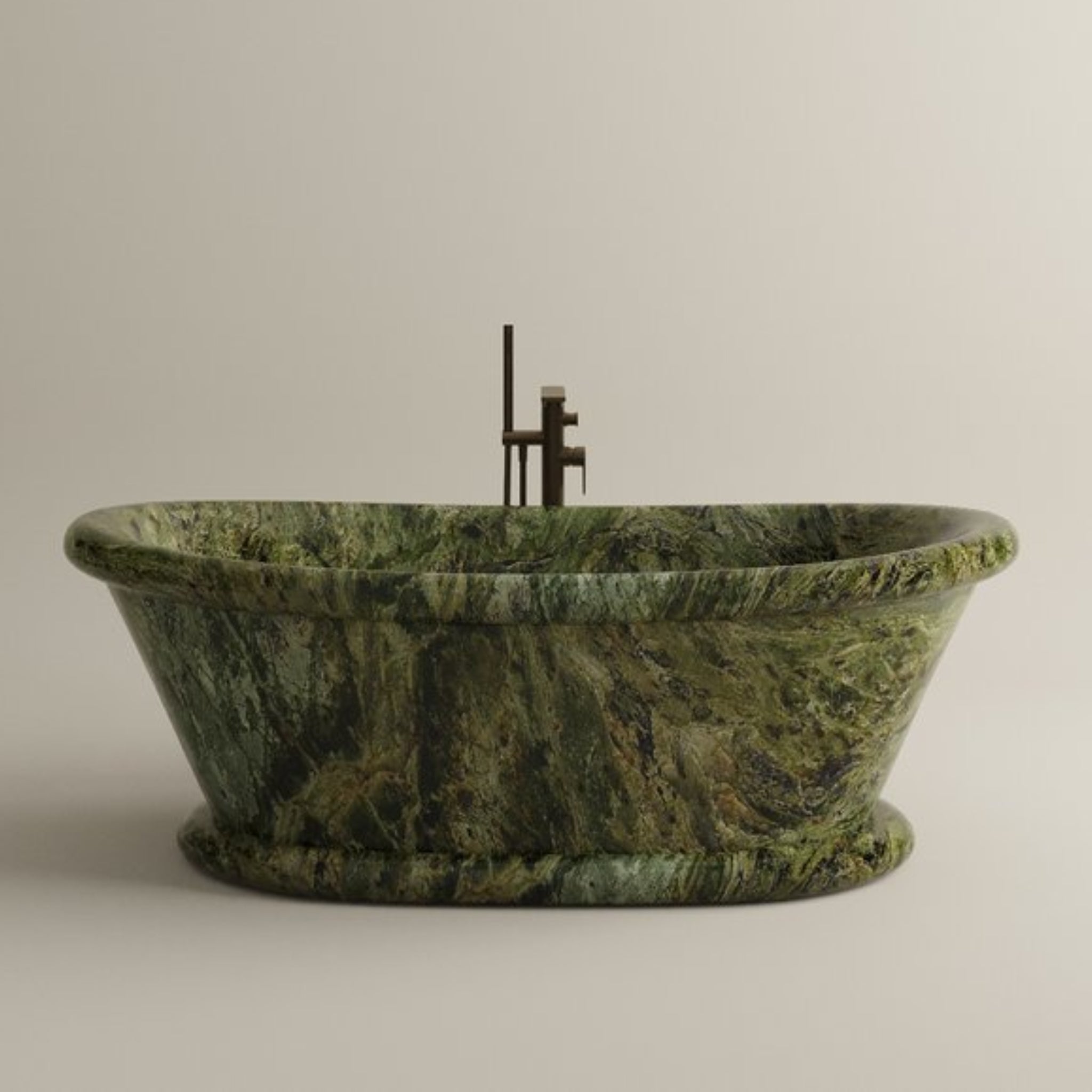 CARVUS NEELAM MARBLE FREESTANDING BATHTUB RAINFOREST GREEN (ALL SIZES)