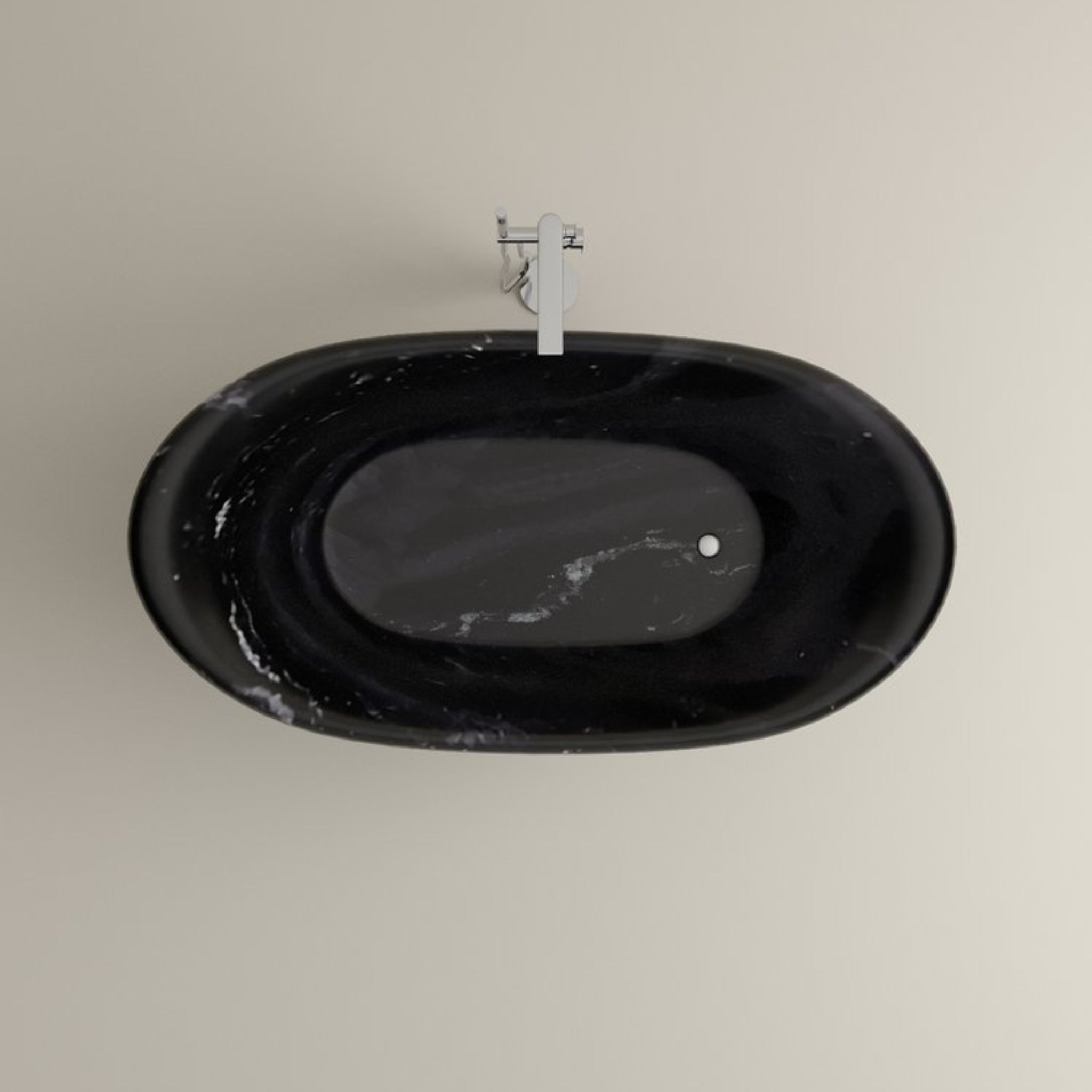 CARVUS NEELAM MARBLE FREESTANDING BATHTUB RAJASTHAN BHAINSLANA BLACK (ALL SIZES)