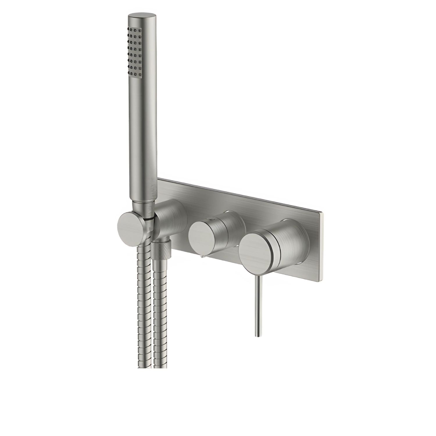 GARETH ASHTON POCO WALL SHOWER SYSTEM SET BRUSHED NICKEL