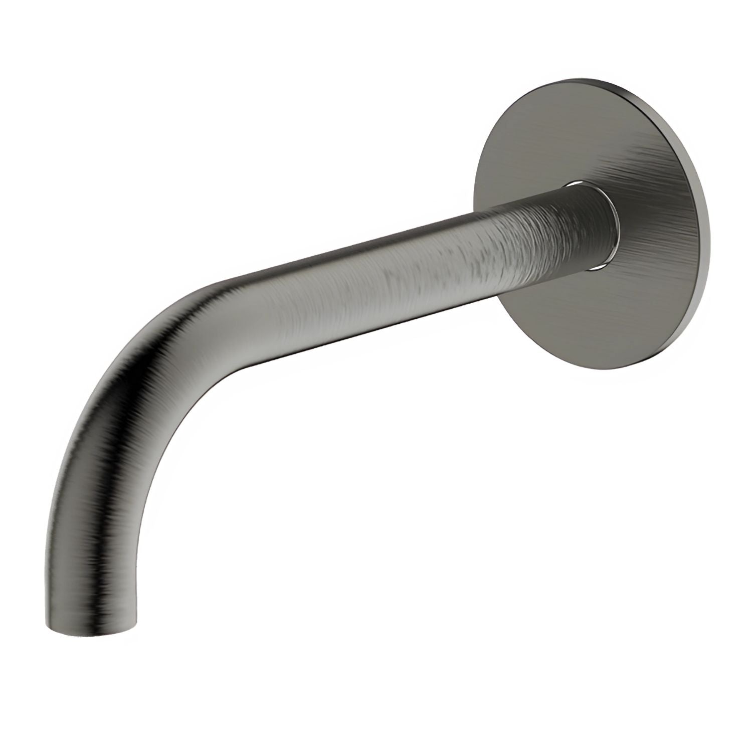 GARETH ASHTON POCO CURVED BASIN / BATH SPOUT GUN METAL (AVAILABLE IN 165MM AND 220MM)