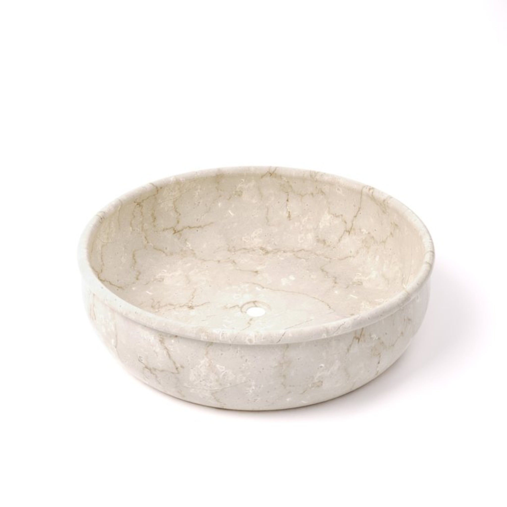 CARVUS VAN ROUND ABOVE COUNTER MARBLE BASIN ITALIAN BEIGE 457MM