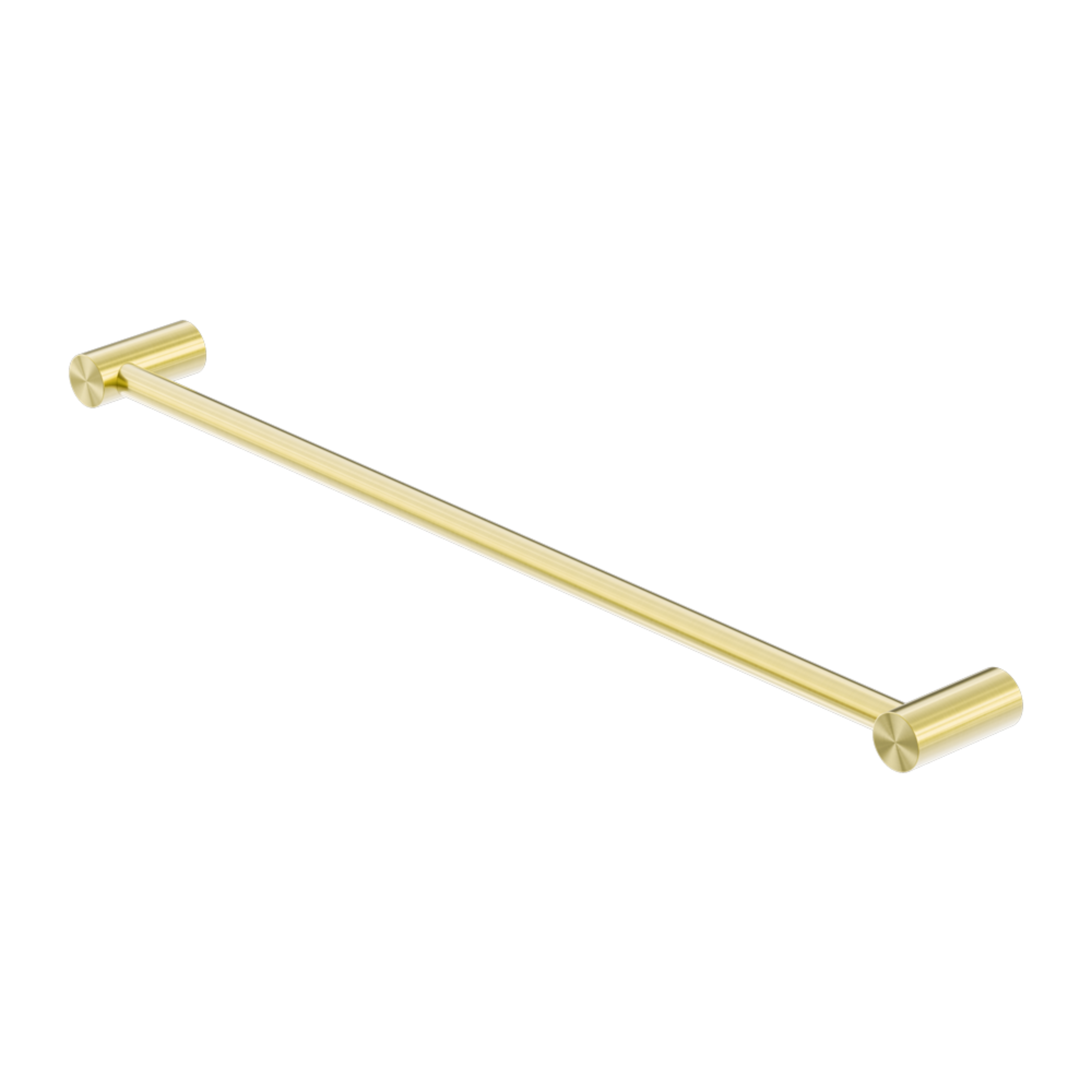 NERO ZEN NON-HEATED SINGLE TOWEL RAIL BRUSHED GOLD (AVAILABLE IN 600MM AND 800MM)