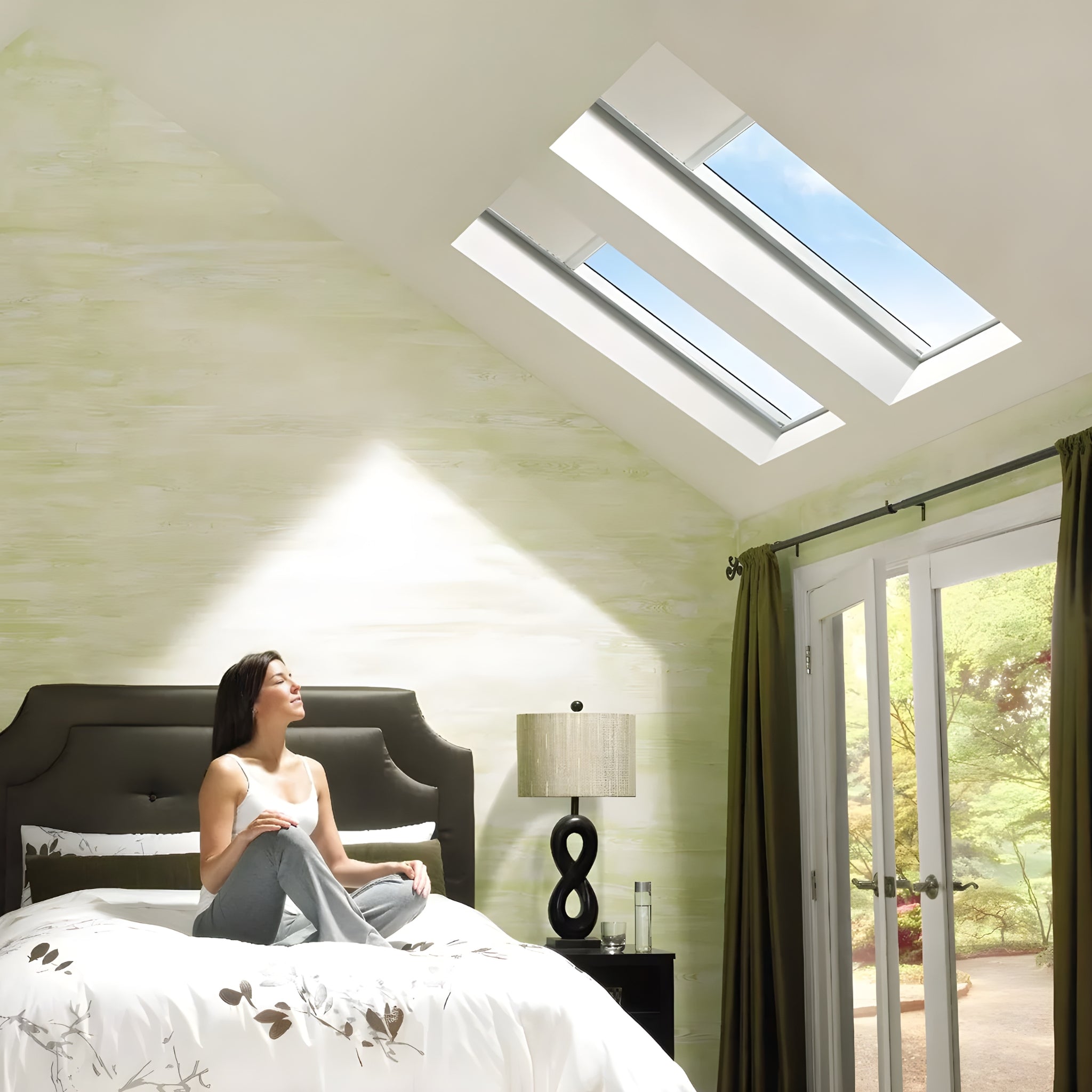 VELUX FS FIXED SKYLIGHT WHITE AND GREY (AVAILABLE IN MULTIPLE SIZES)