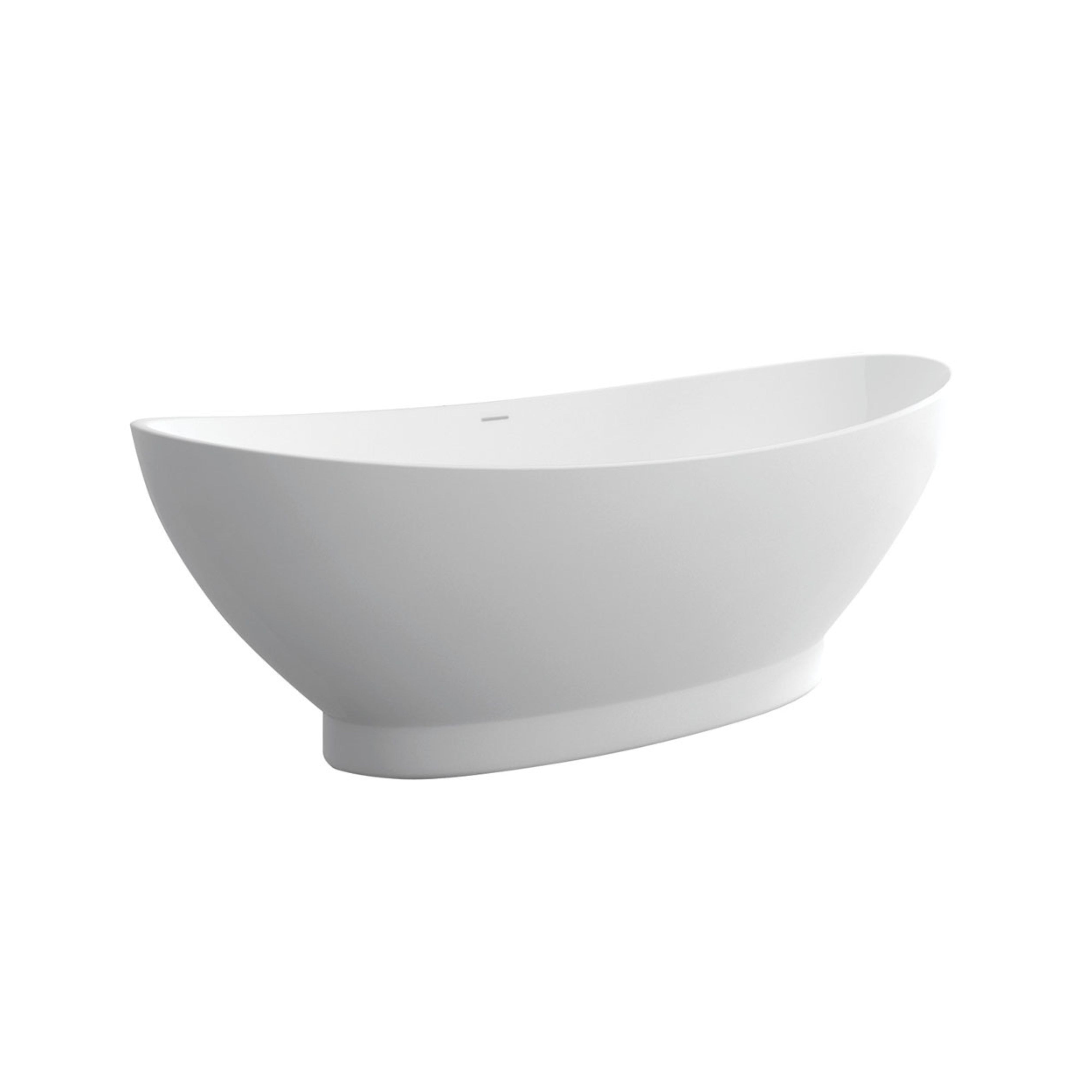 FIENZA ANTONIA SOLID SURFACE FREESTANDING BATHTUB MATTE WHITE 1550MM