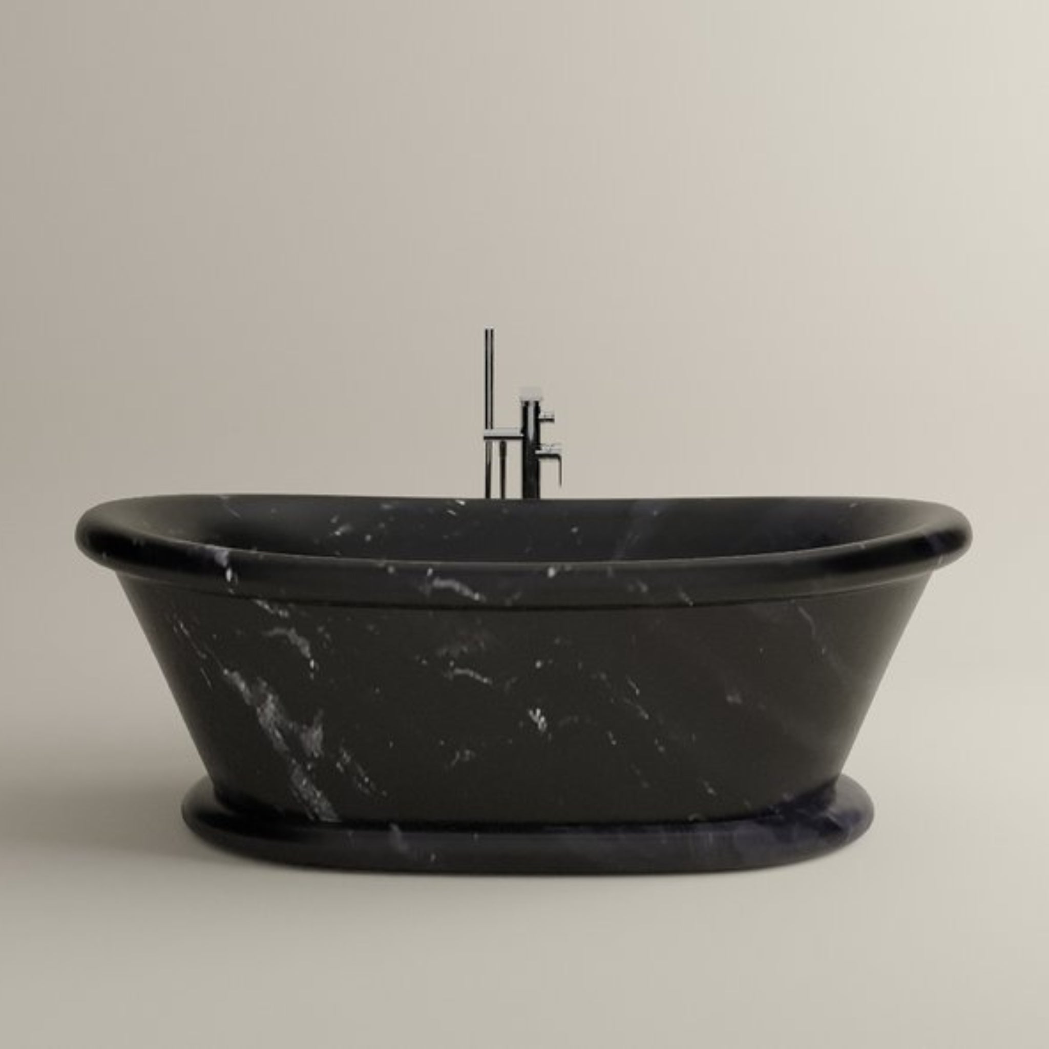 CARVUS NEELAM MARBLE FREESTANDING BATHTUB RAJASTHAN BHAINSLANA BLACK (ALL SIZES)