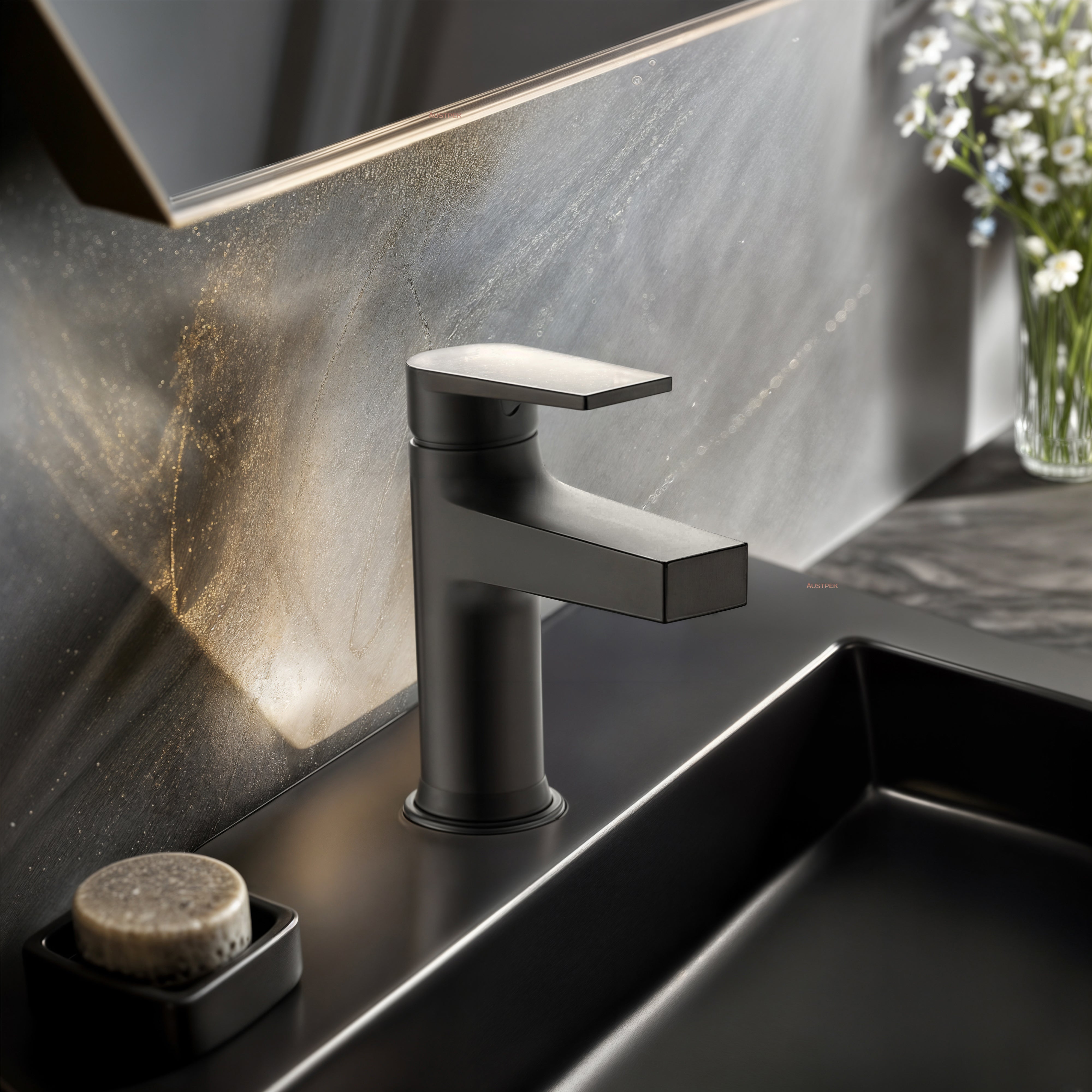 KOHLER TAUT BASIN MIXER MATTE BLACK