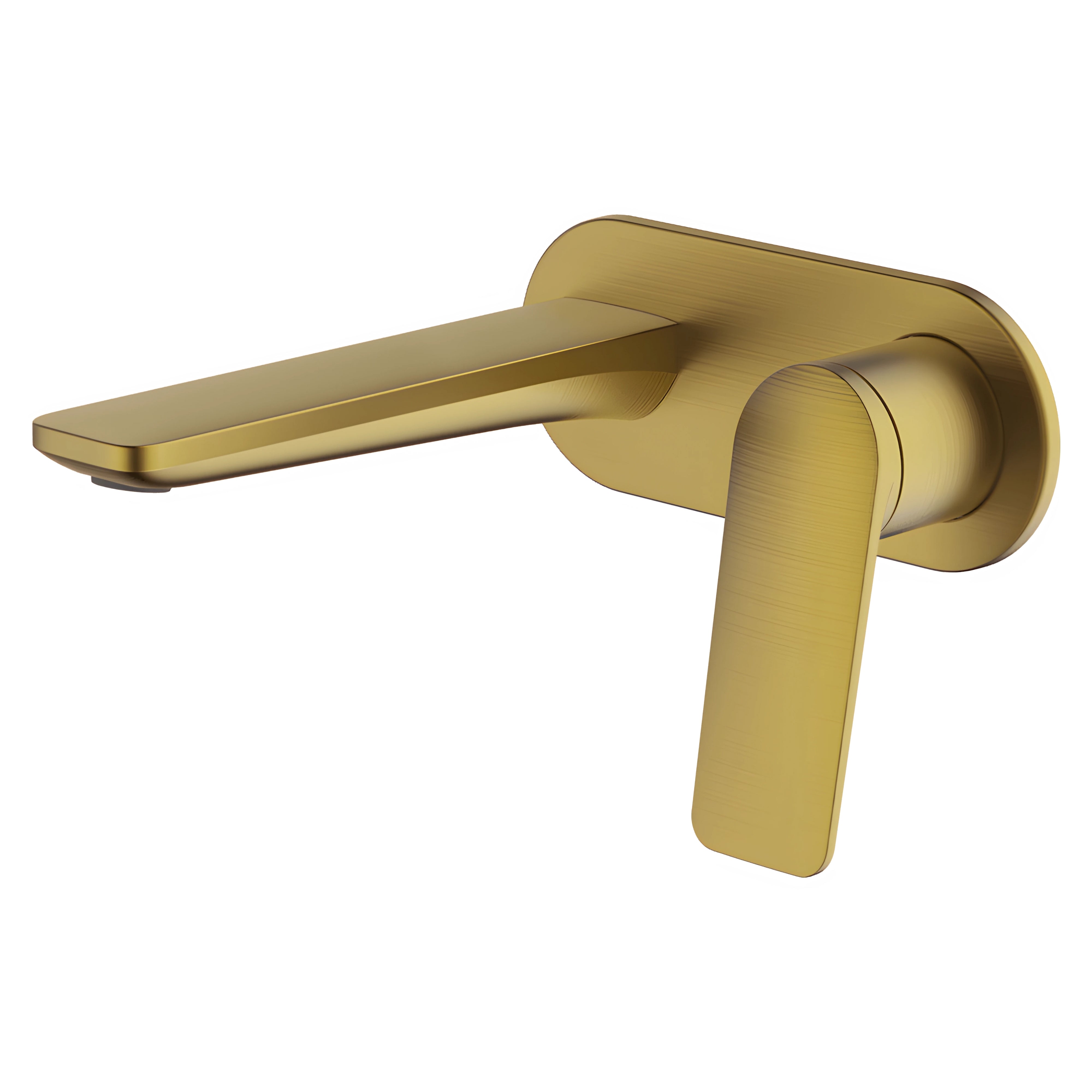 GARETH ASHTON VELA WALL BASIN / BATH MIXER SET BRUSHED BRASS (AVAILABLE IN 165MM AND 220MM)